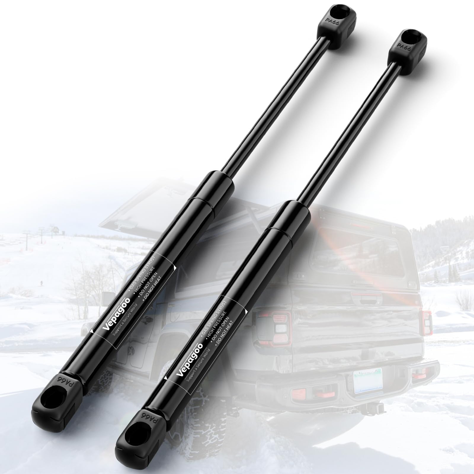 Vepagoo Se140P25 14 Inch 25Lbs/111N Gas Shocks Struts Lift Support For Leer Camper Shell Truck Topper Rear Window, Pickup Toolbo