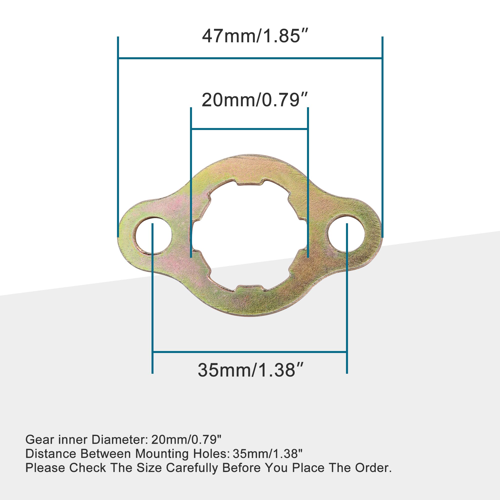 Goofit 20Mm Engine Sprocket Retainer Plate Sets For 50Cc 70Cc 90Cc 110Cc 125Cc 150Cc Horizontal Engine Atv Dirt Bike Go Kart