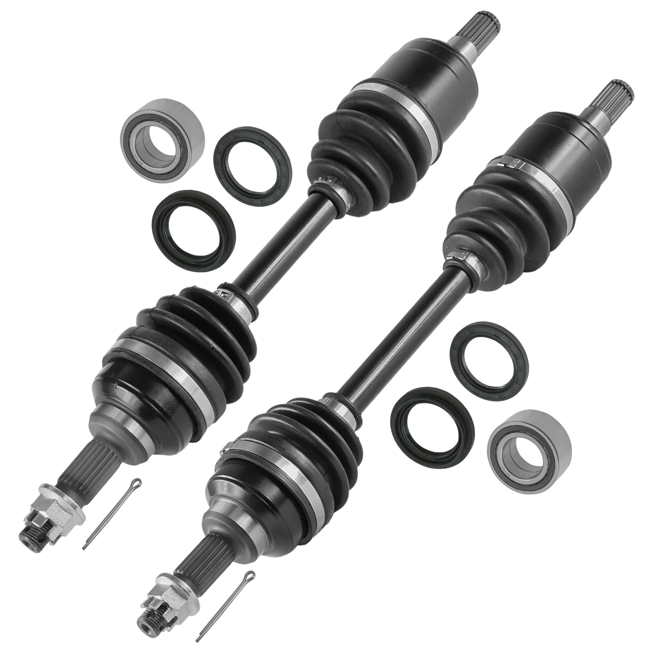 Caltric Front CV Joint Axle w/Bearing Compatible with Honda TRX450ES TRX450S Foreman 450 1998-2001 / TRX450FE TRX450FM Foreman 4