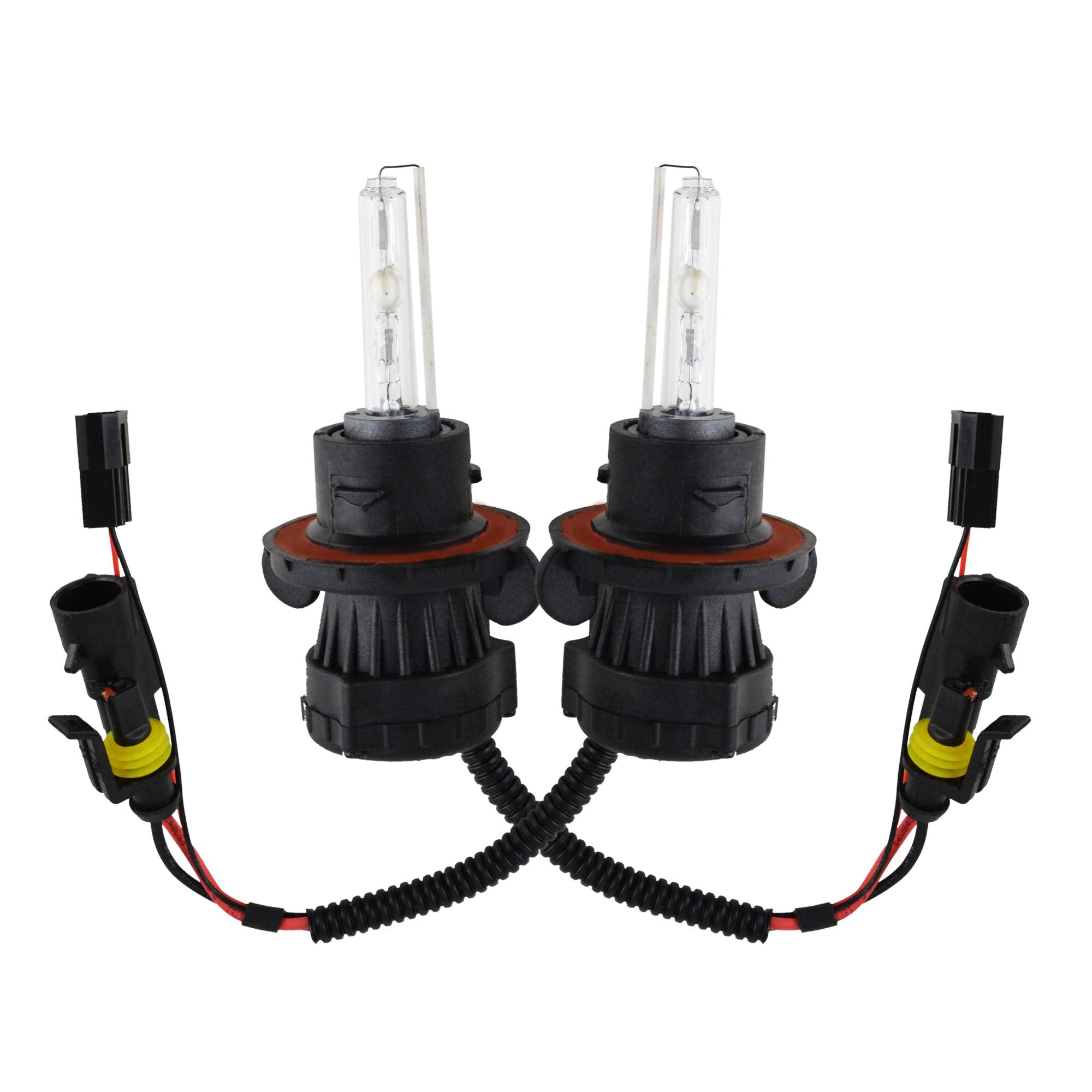 Innovited H13-3 9008 8000K Bi Xenon Hi/Lo Xenon Bulb X 1 Pair Bundle With 2 X 55W Platinum Digital Ballast (Ice Blue)