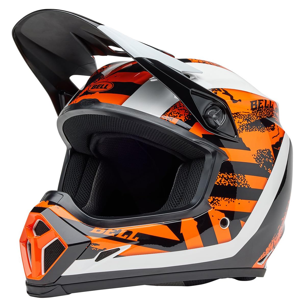 Bell Mx-9 Mips Dirt Helmet (Gloss Breakdance Black/Orange - Large)