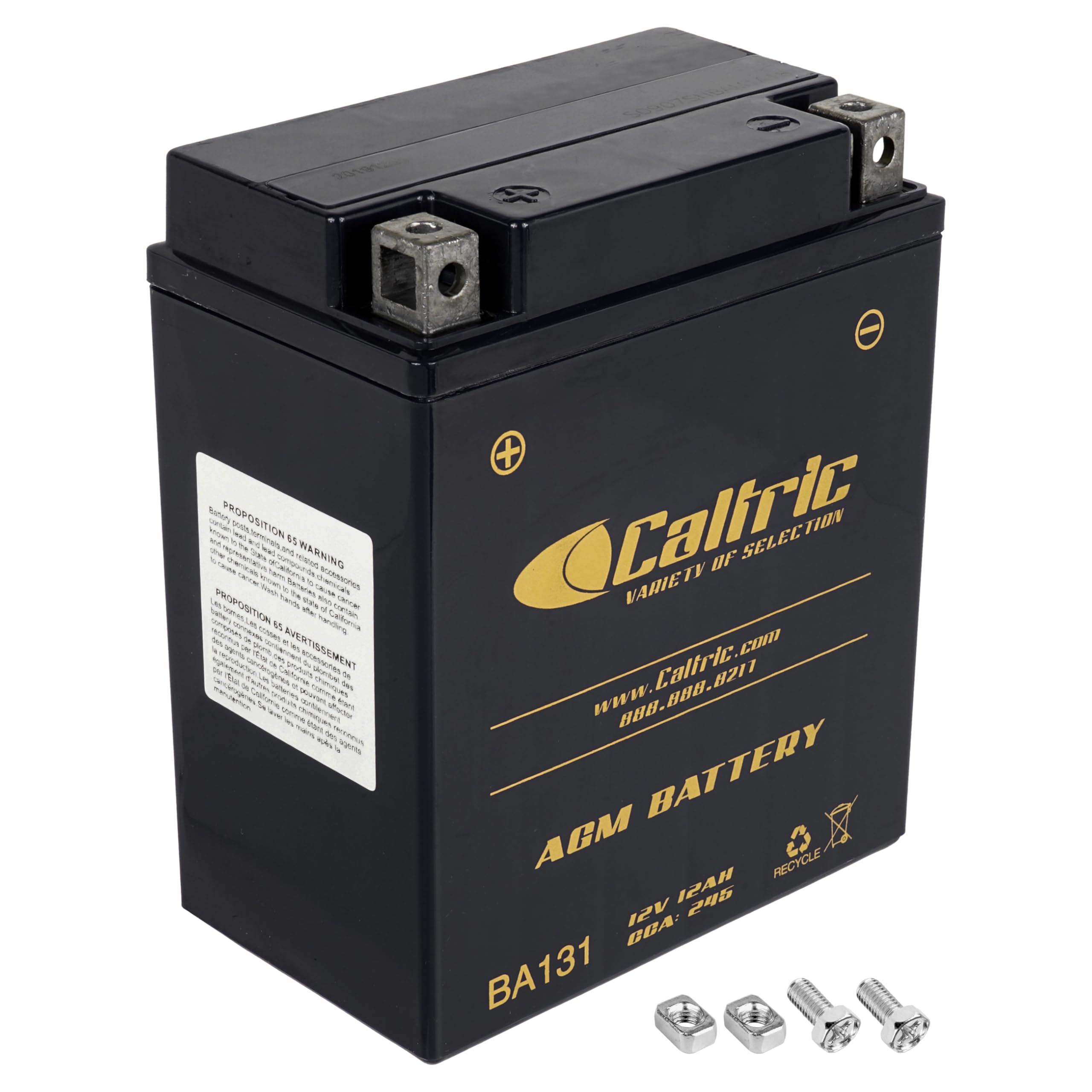 Caltric Agm Battery Compatible with Yamaha Breeze 125 Yfa1 1989 1991 1992 1993 1994 1995-2004