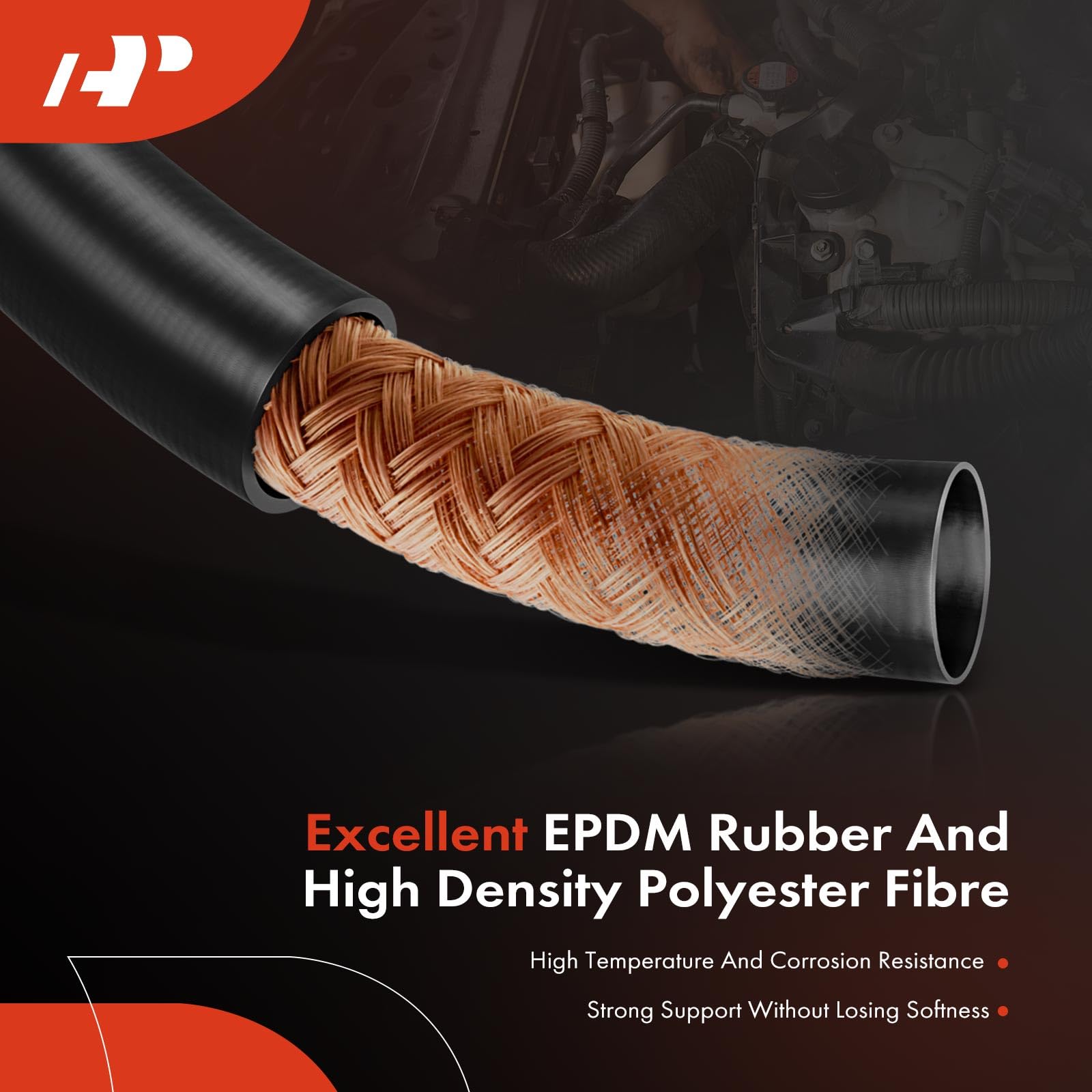 A-Premium Upper Radiator Coolant Hose Compatible With Bmw E82 1 Series M 2011, E82/E88 135I 2008-2013, 335I 2007-2011, X1 E84 20