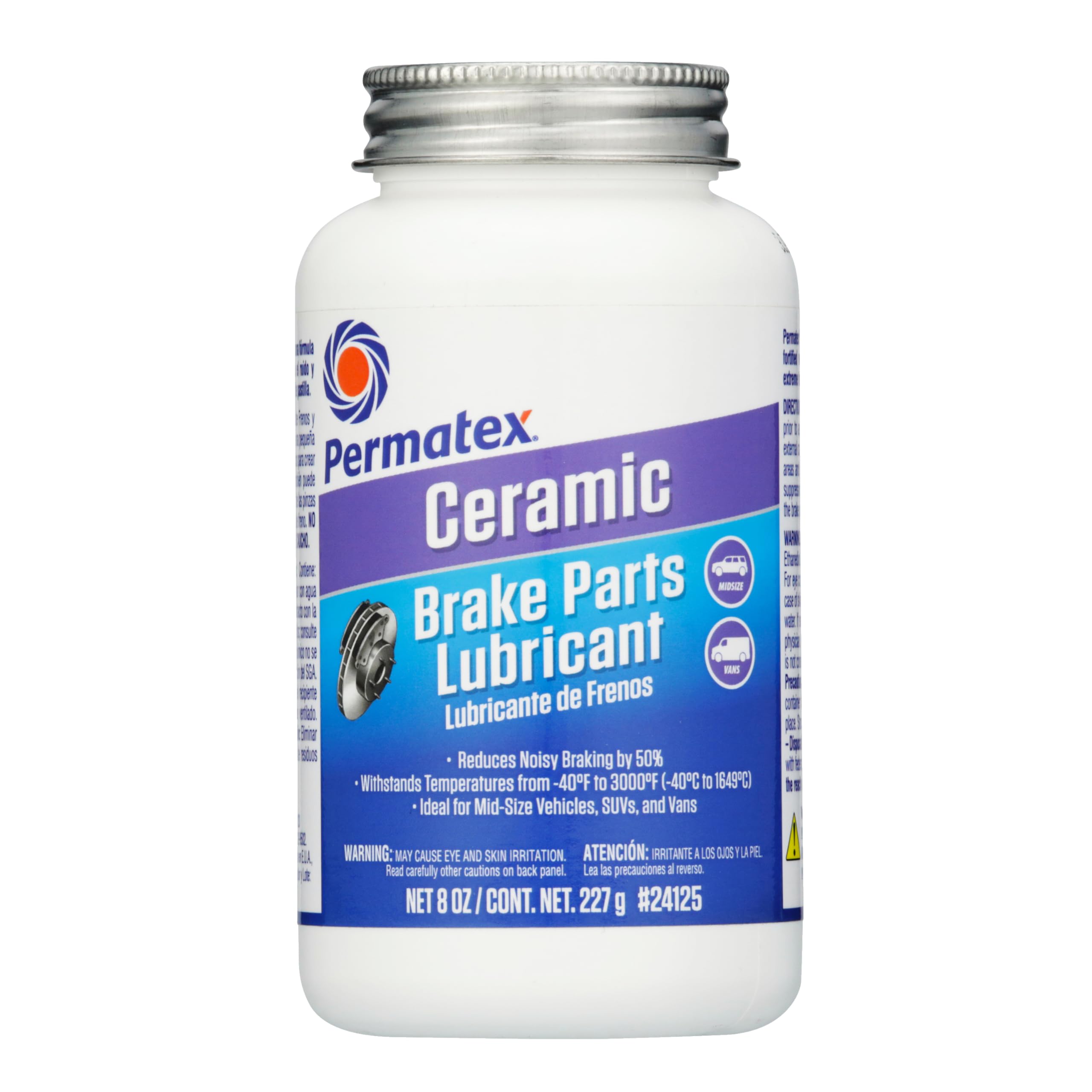 Permatex 24125 Ceramic Extreme Brake Parts Lubricant, 8 Oz., Pack Of 1