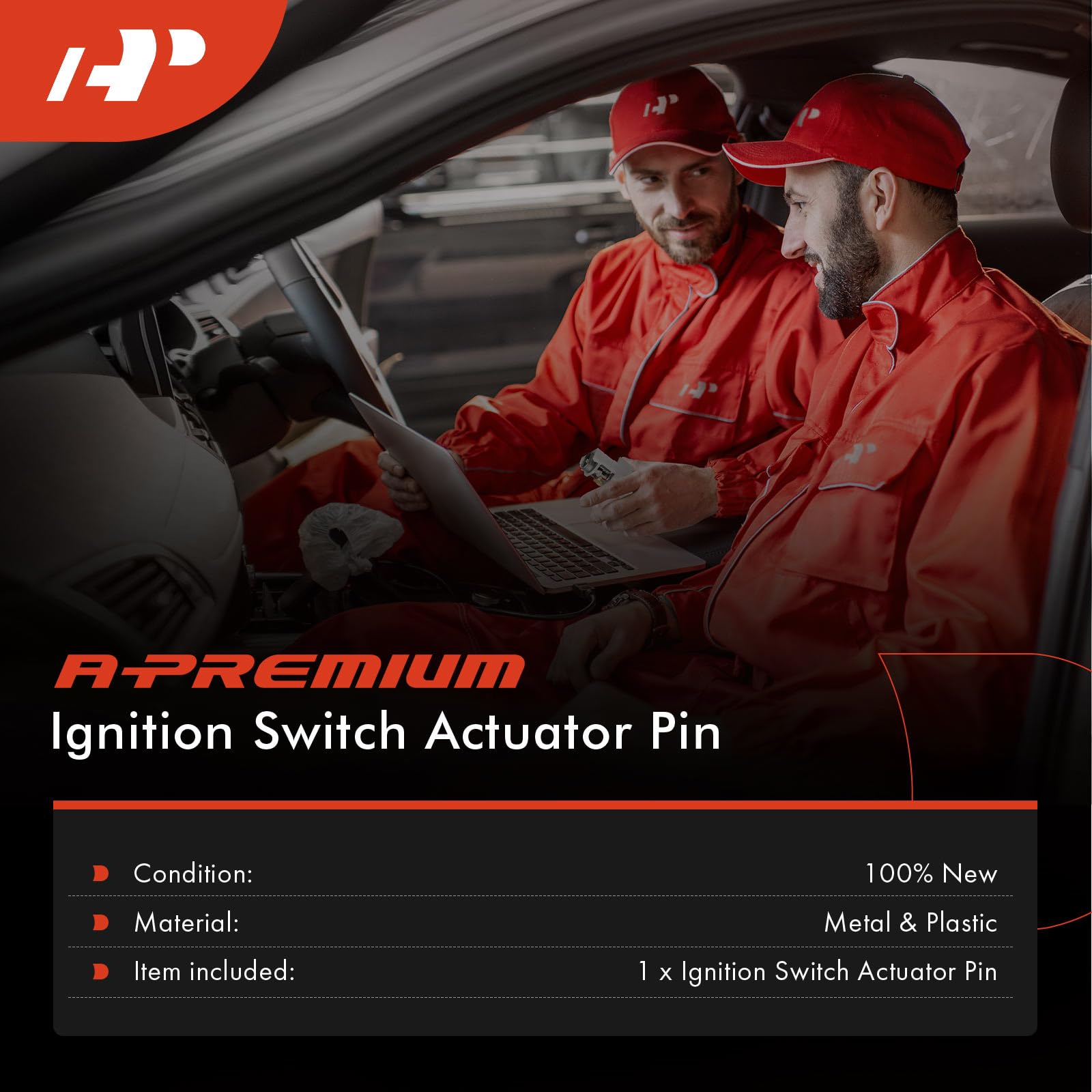 A-Premium Ignition Switch Actuator Pin Compatible with Chrysler 300 2005-2007, Pacifica 2004-2008 & Dodge Charger 2006-2007, Mag