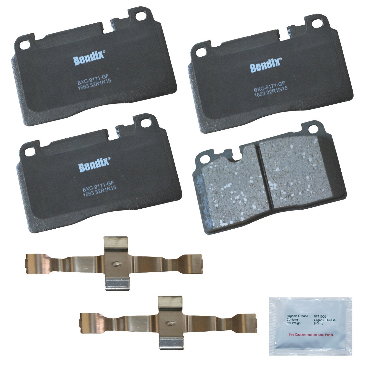 Bendix Priority1 Cfc1663 Ceramic Front Brake Pads For Audi A6 2016, Q5 2017-2013