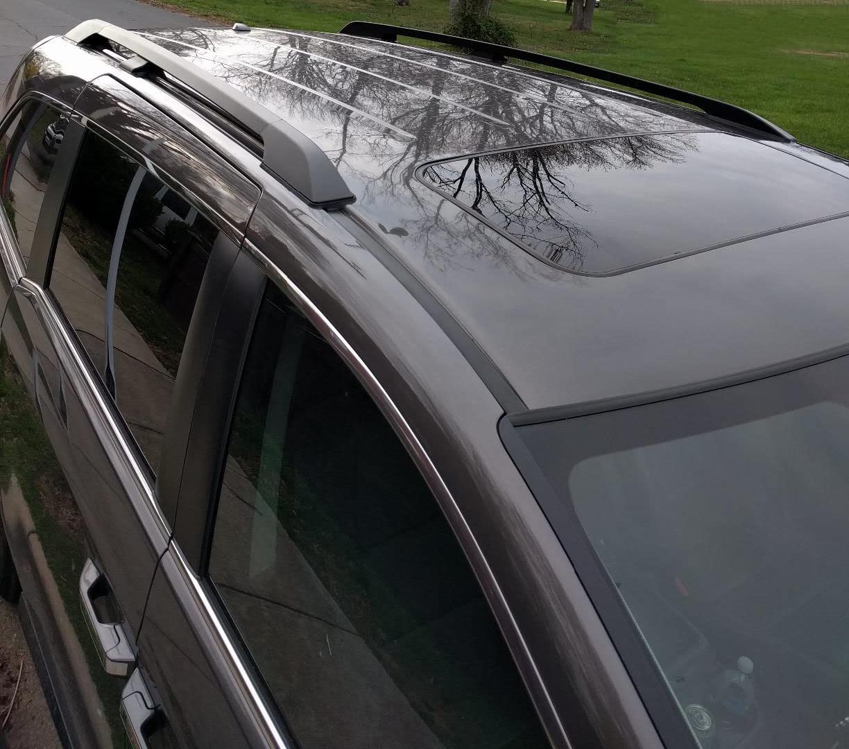 BRIGHTLINES Roof Side Rail Rack for Honda Odyssey 2011-2017, Aluminum, Black, Model 1416