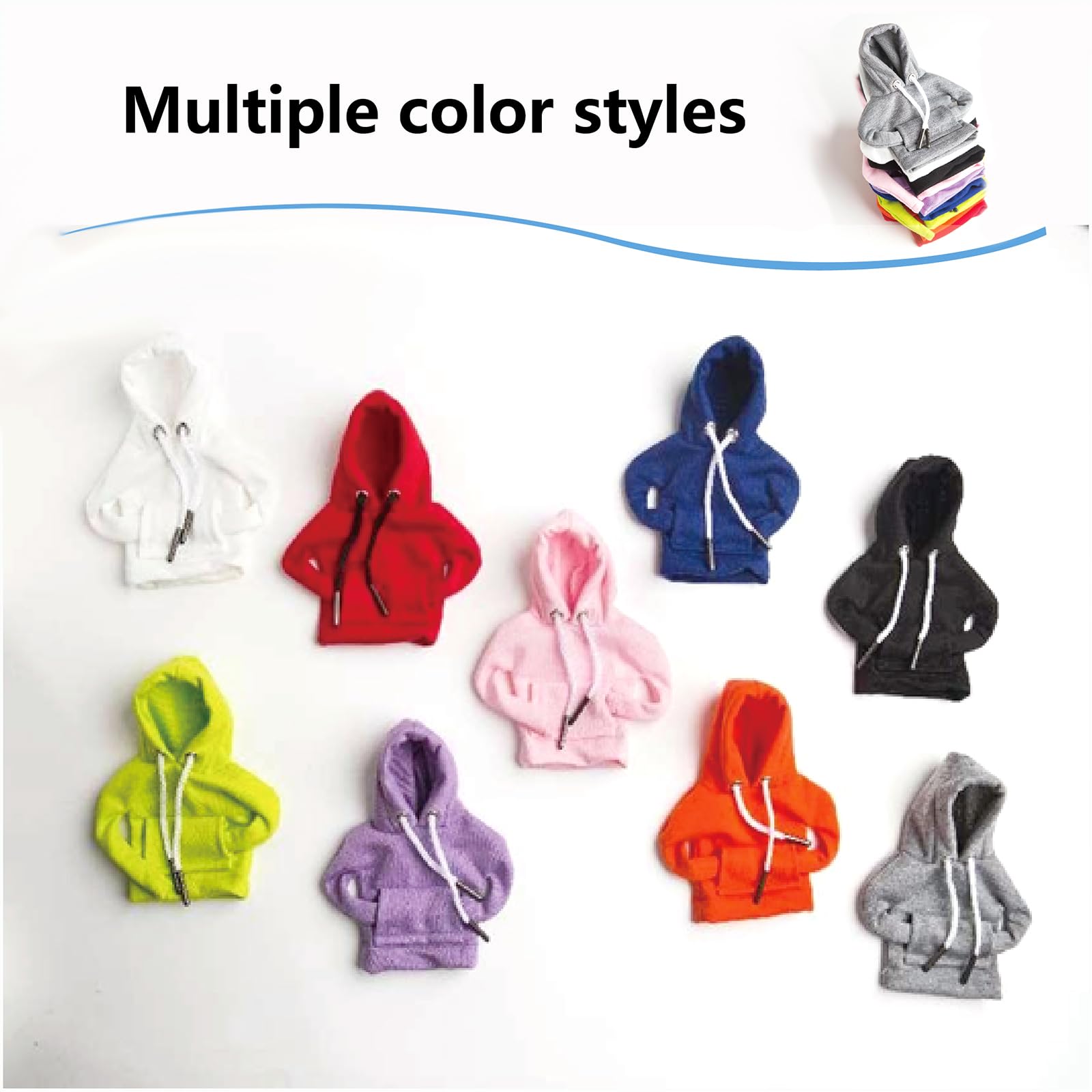 2Pcs Car Shift Knob Hoodie,Gear Shift Hoodie,Funny Sweater Hoodie For Gearshift,Automotive Interior Accessories(Green And Pink)