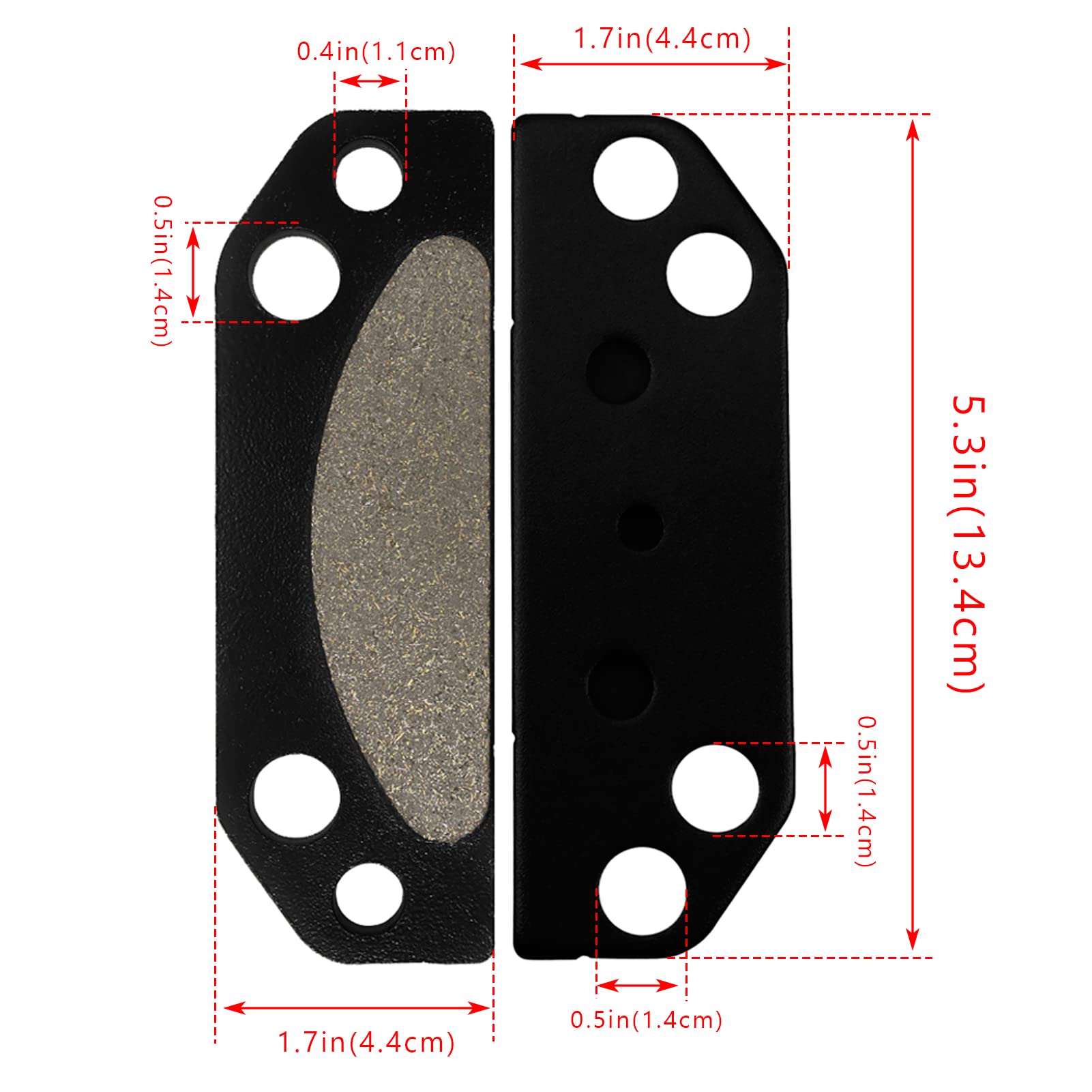 2203147 Parking Brake Pads For Polaris Ranger 500 700 800 900 2X4 4X4 6X6 Ranger Crew/Xp 700 800 4X4 Atv 2005-2012