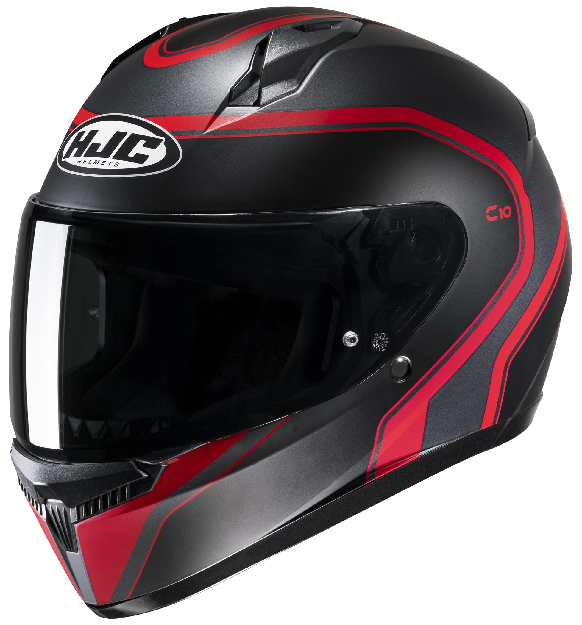 HJC C10 ELIE Full Face Motorcycle Helmet with HJ-34P Pin-lock Shield, DOT Approved (MC1SF, XX-Large)