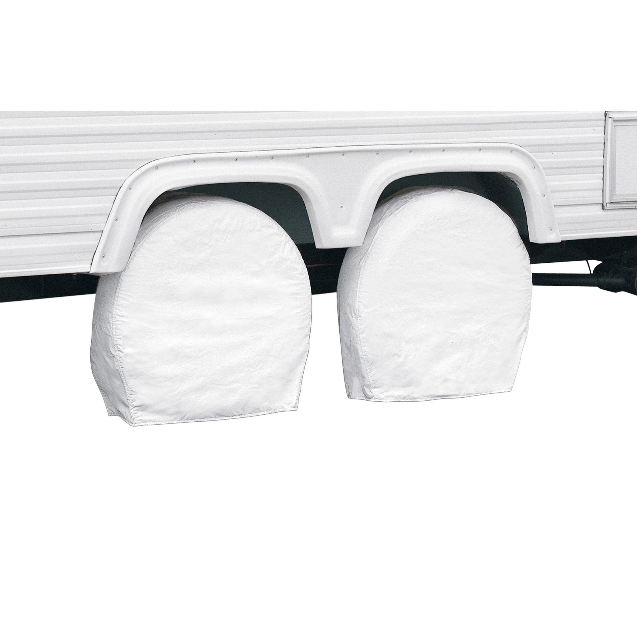 Classic Accessories Over Drive Rv Wheel Covers, Wheels 27"-30" Diameter, 8.75" Tire Width, Snow White