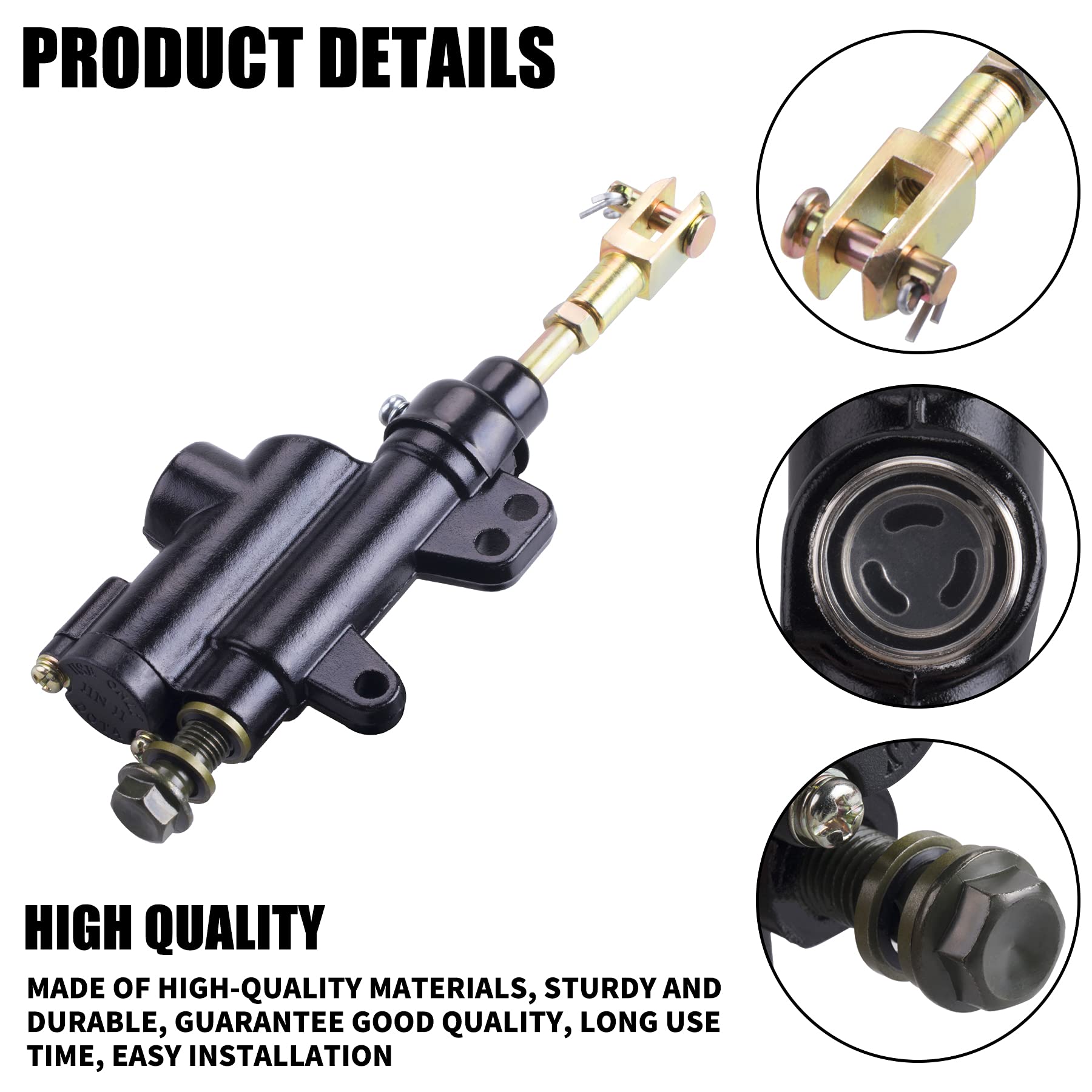 Cncmotok Rear Brake Master Cylinder Coolster 10Mm For 50Cc-125Cc Atvs Taotao Bms Roketa For Chinese Atv Dirtbike