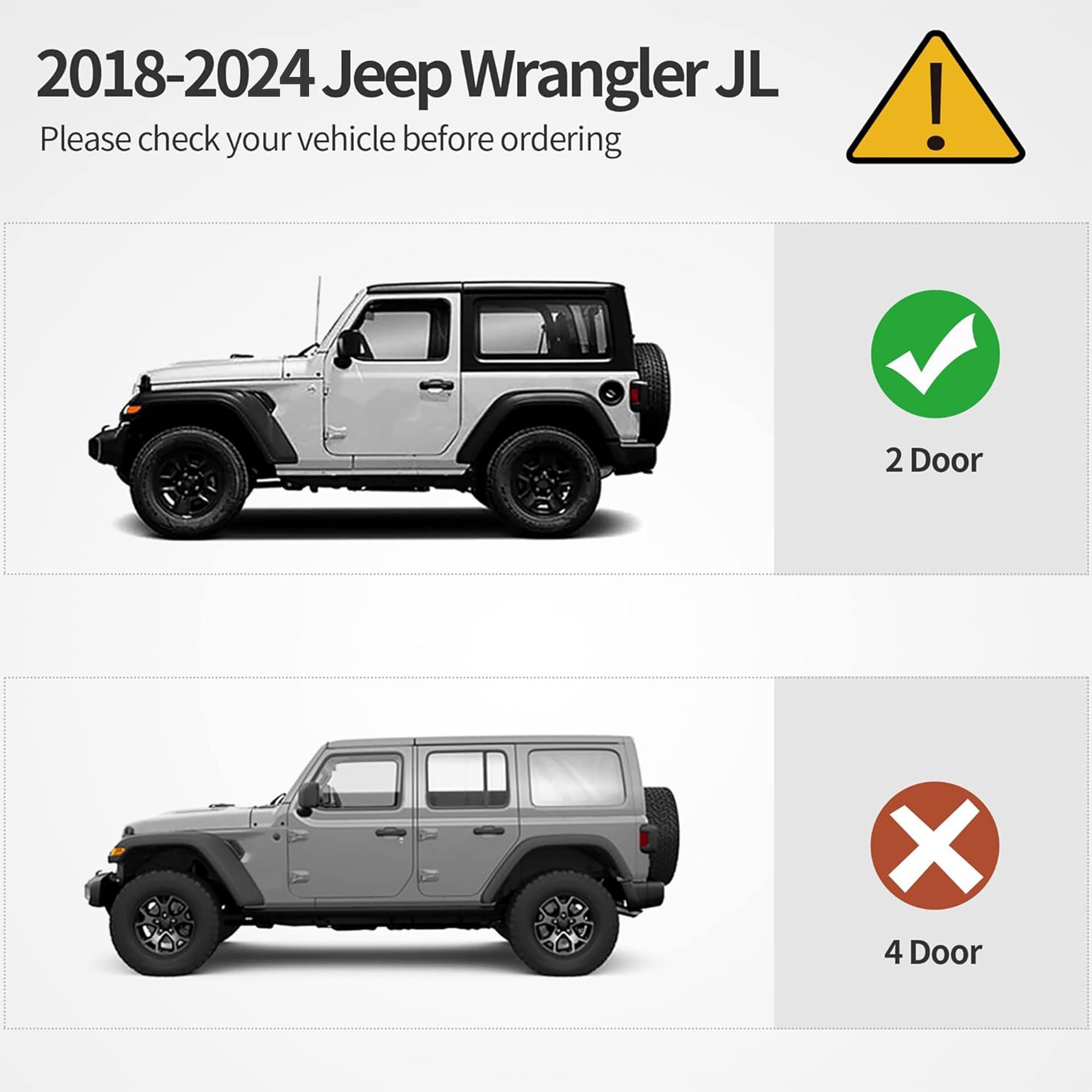 oEdRo 6" Running Boards, All Steel Nerf Bar Step Plates, Black+Red, Compatible with 2018-2025 Jeep Wrangler JL 2 Door, Model I2P1