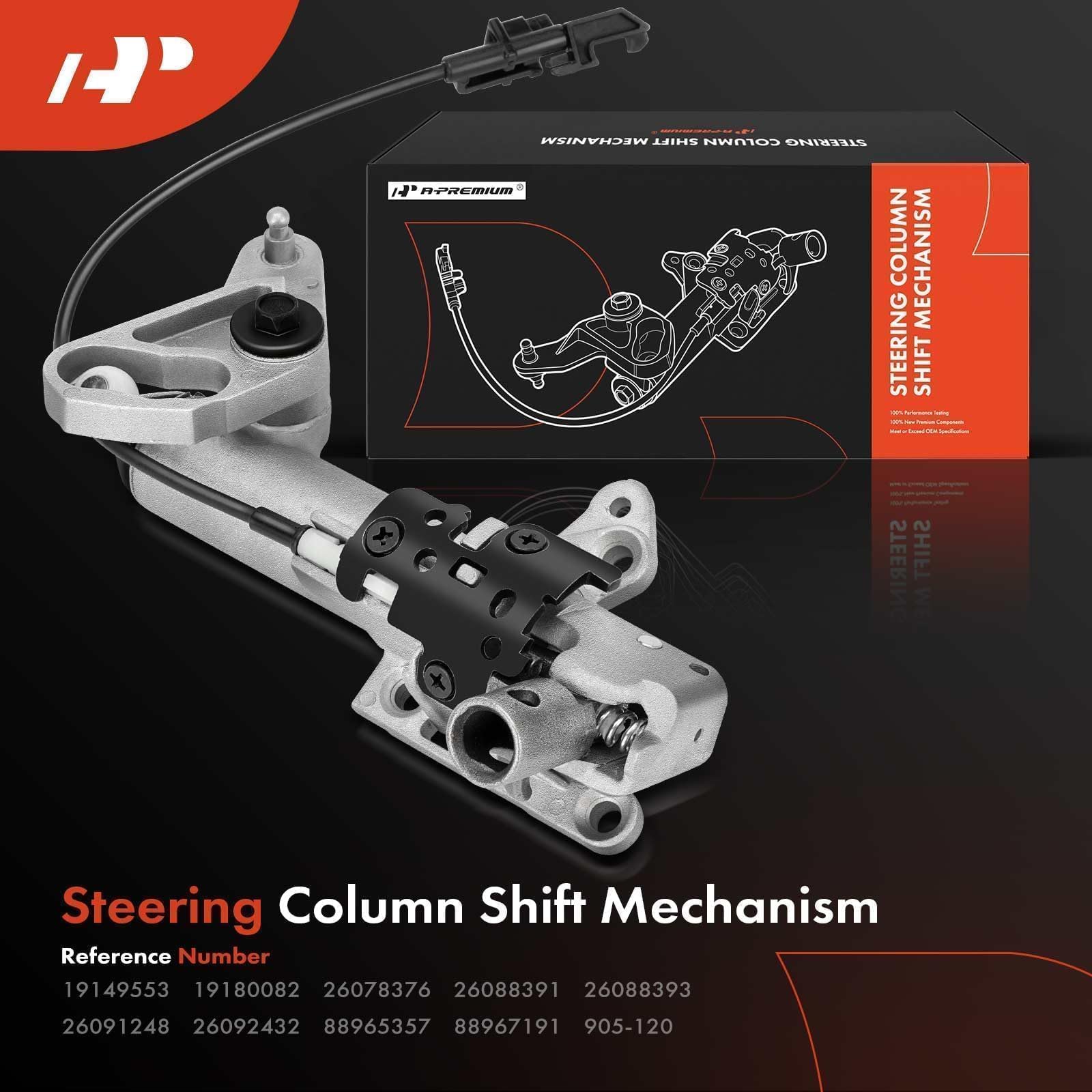 A-Premium Steering Column Shift Mechanism for Cadillac, Chevy, GMC - 1998-2007 - Aluminum, Standard Size, Compatible with Multiple Models