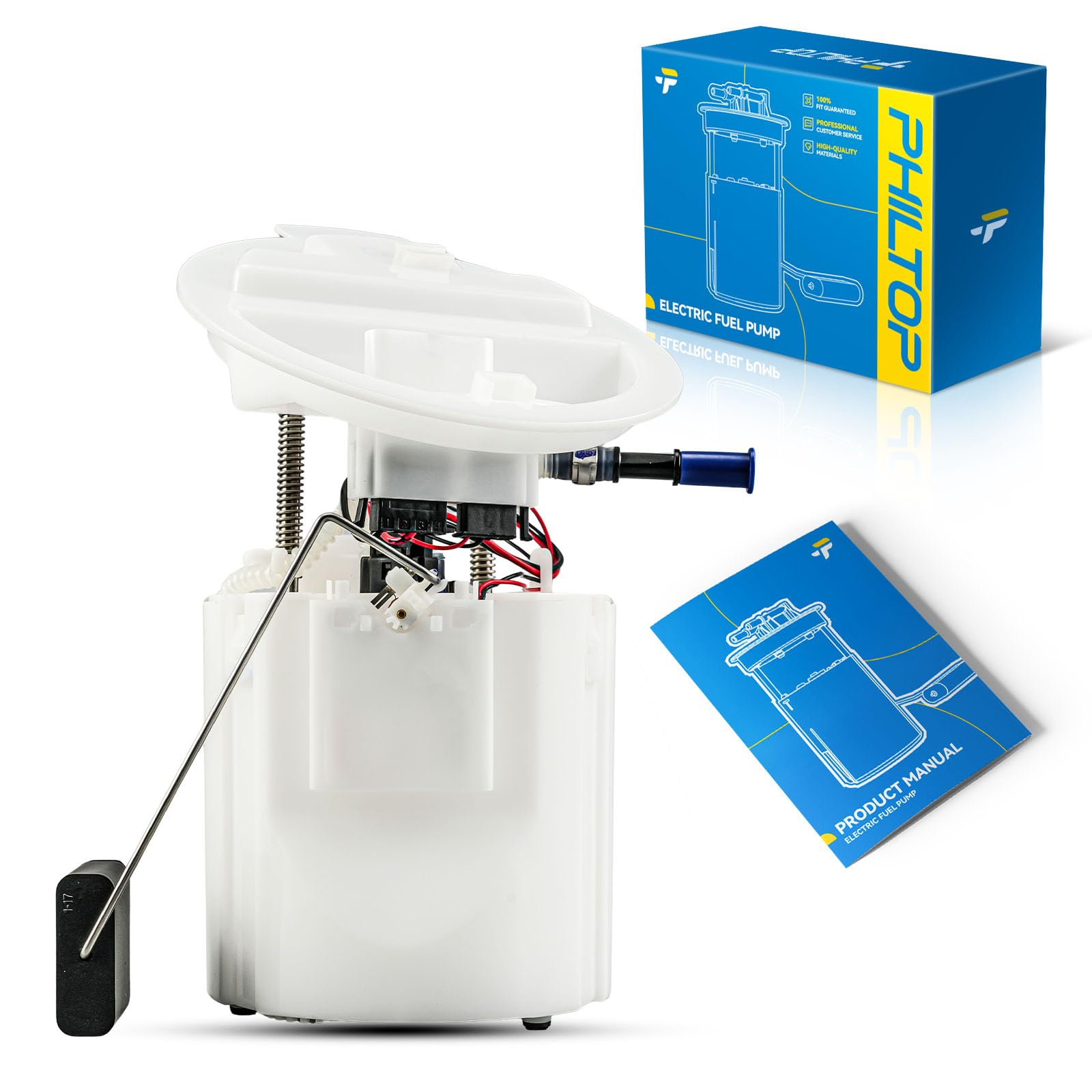 PHILTOP FG1615 Electric Fuel Pump Assembly Compatible with 2012-2015 Mercedes-Benz C250 W204, 1.8L L4 Gas Engine, Replaces 20447