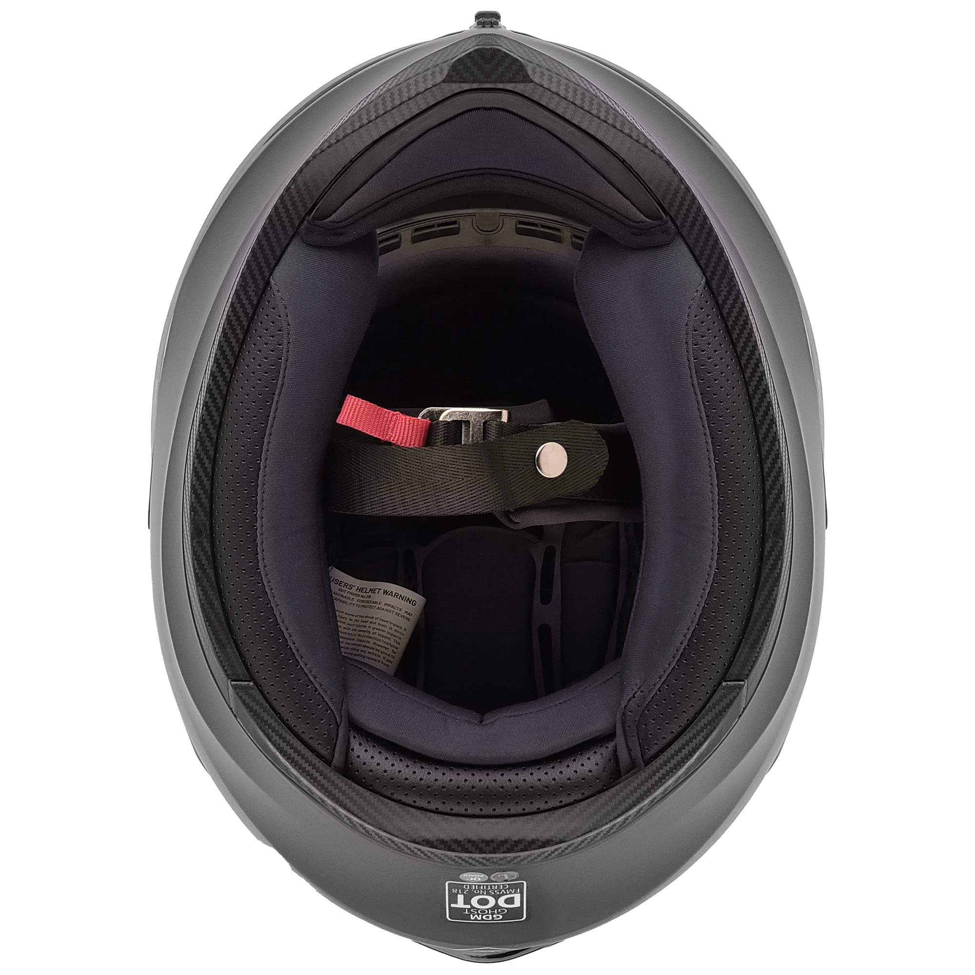 Gdm Ghost Full Face Motorcycle Helmet - Matte Black, Xl (Clear & Tinted Shields)