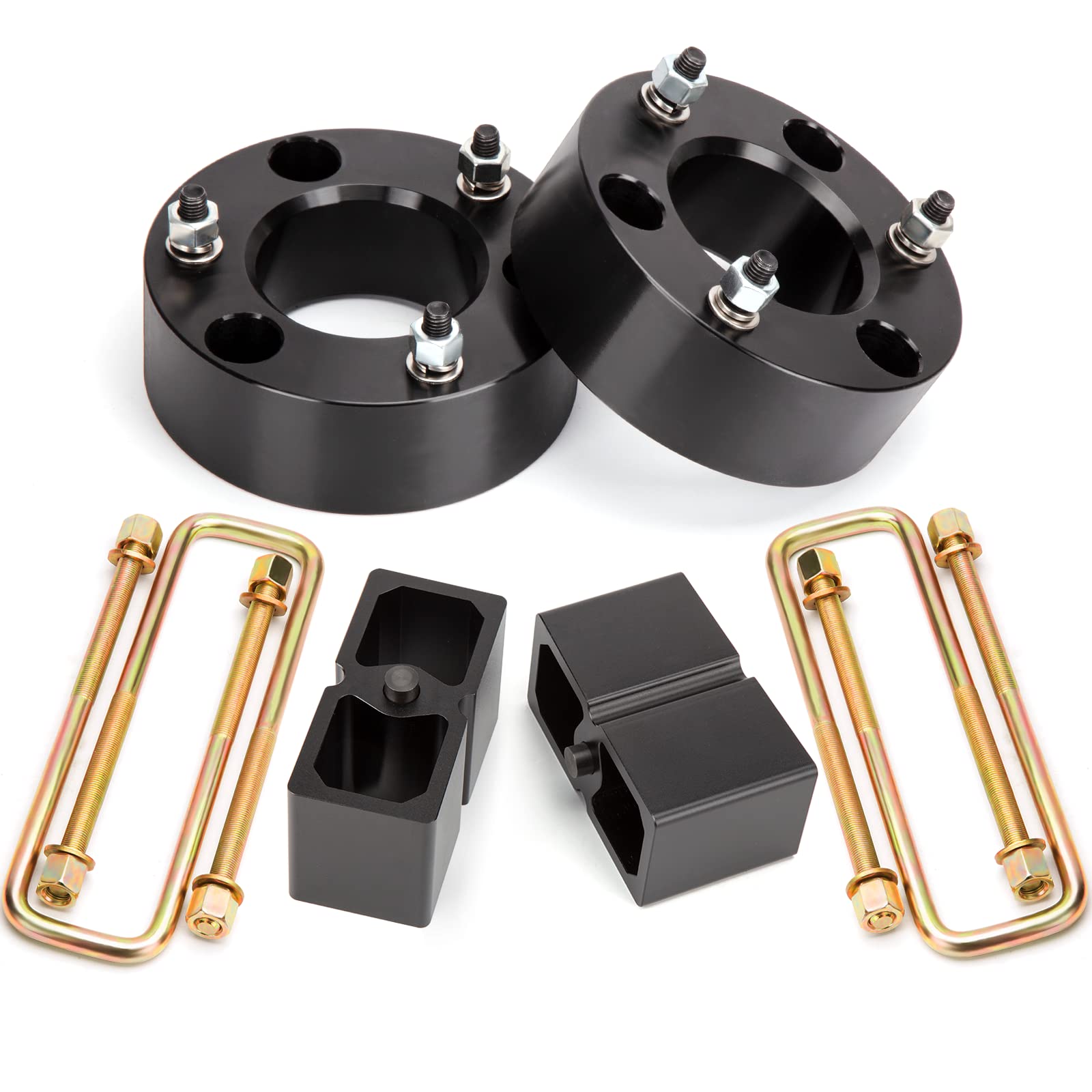 Dynofit 3''F+2''R Full Lift Kits For 2007-2024 Silverado 1500 Gmc Sierra 1500 2Wd/4Wd, 3 Inch Front And 2 Inch Rear Strut Spacer