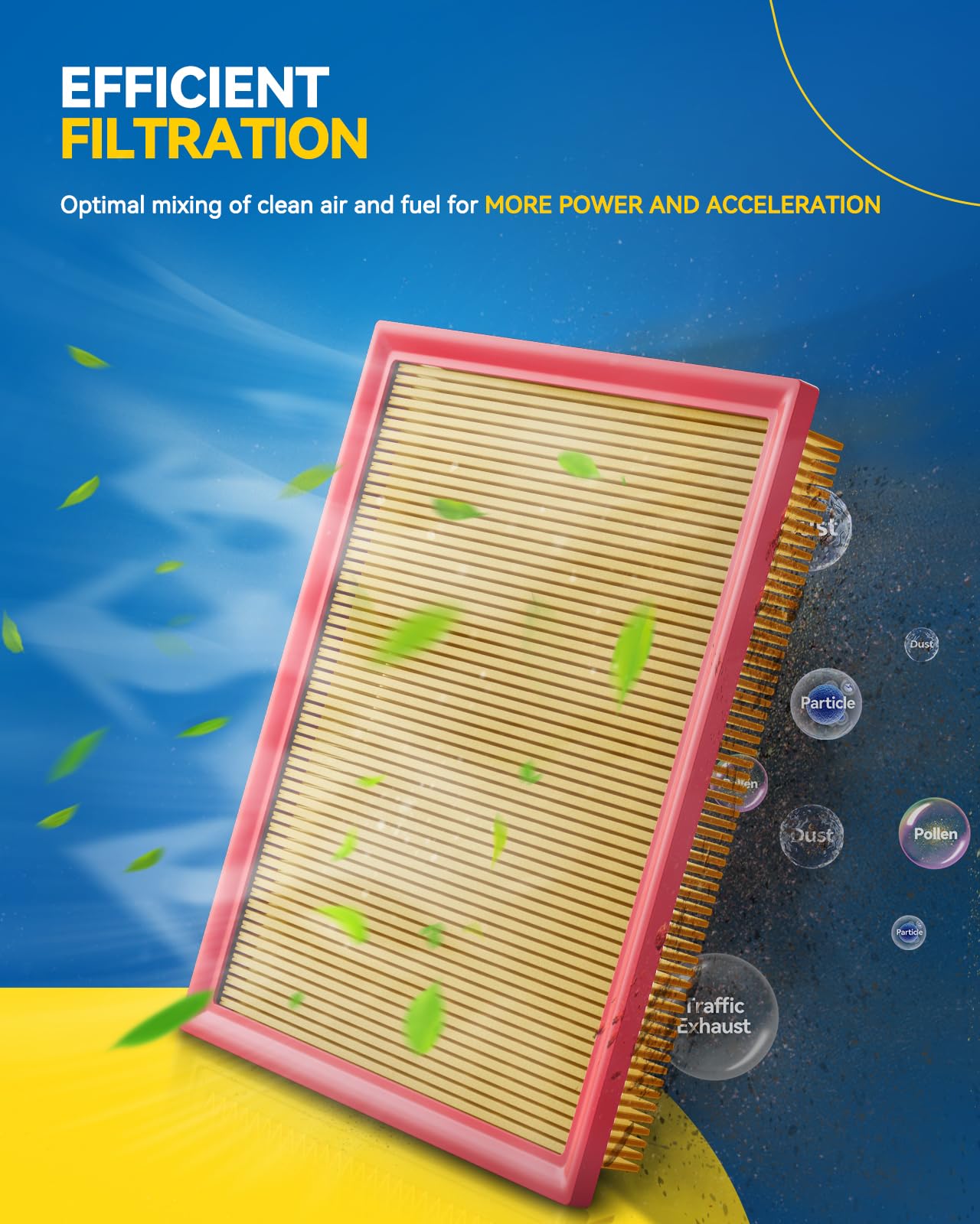 Philtop Engine Air Filter Ca10083 Replacement For Hyundai Sonata 2006 2007 2008 2009 2010 2.4L