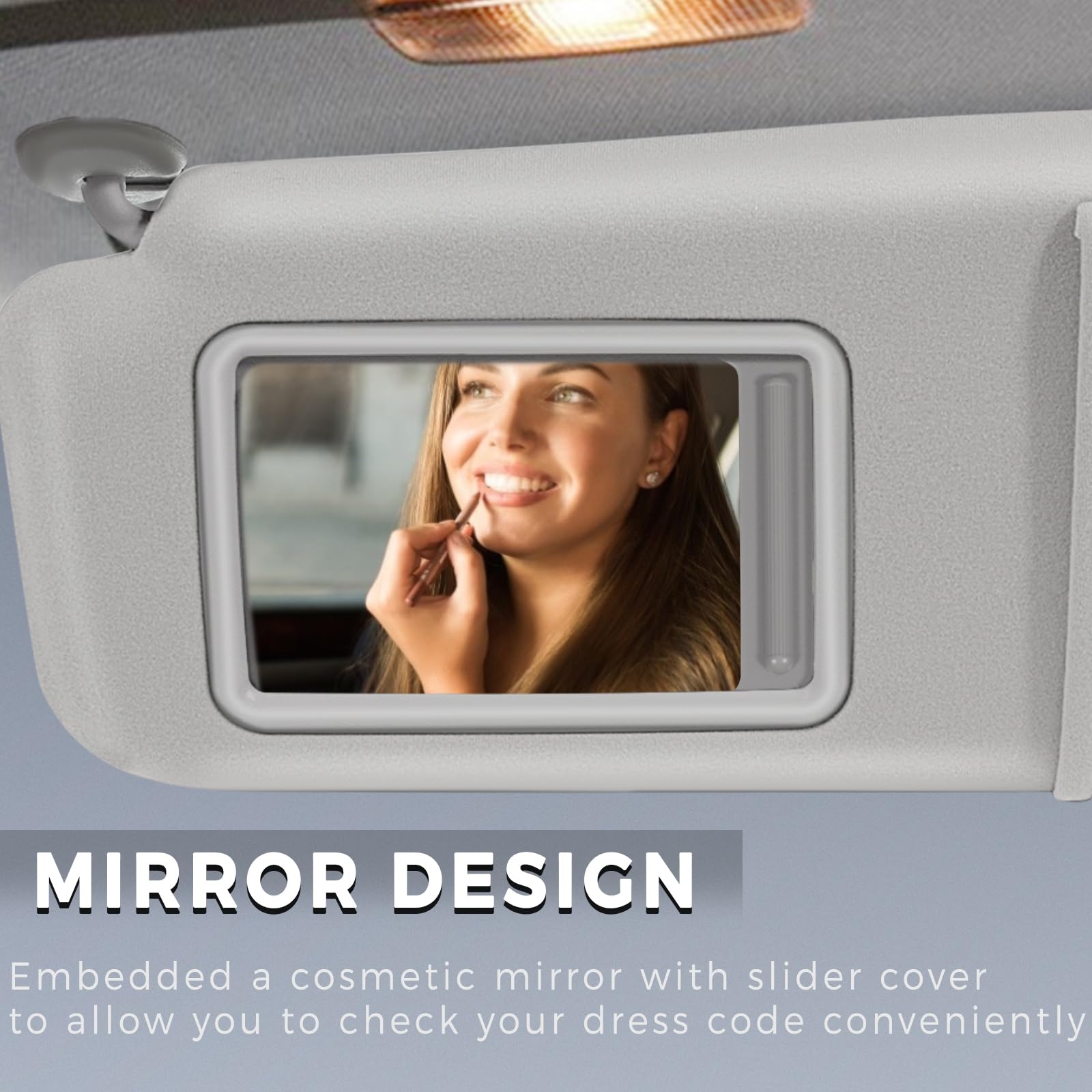 Scitoo Left Driver Side Sun Visor Assembly With Sunroof Compatible For 2005 2006 2007 2008 For Hyundai Sonata Beige Car Sun Viso