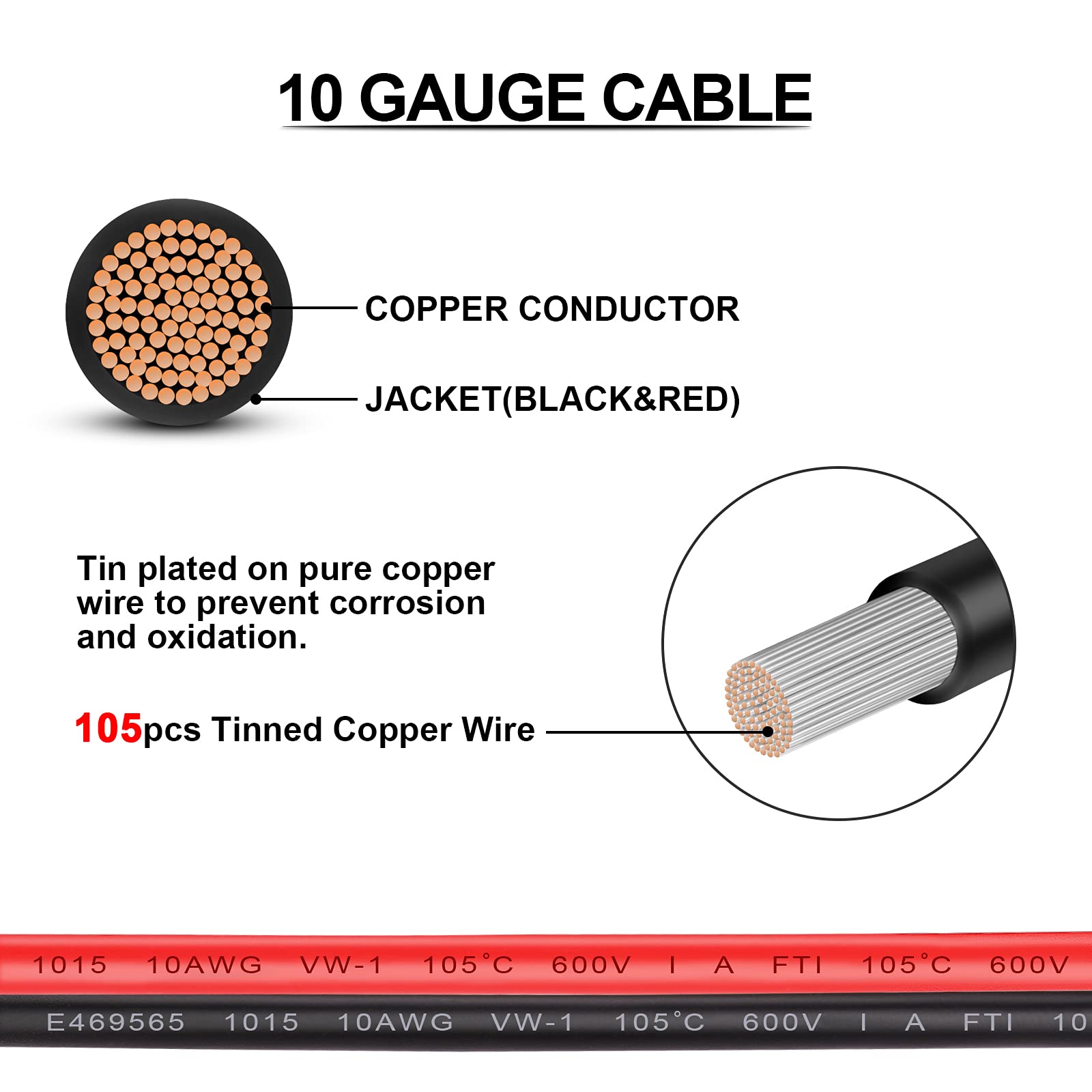 10 Gauge Fuse Holder - 10 Awg Inline Heavy Duty Wire Fuse Holder With 30 Amp Atc/Ato Blade Fuses For Automotive Car Motorcycle Marine Rv 4Ft/1.2M