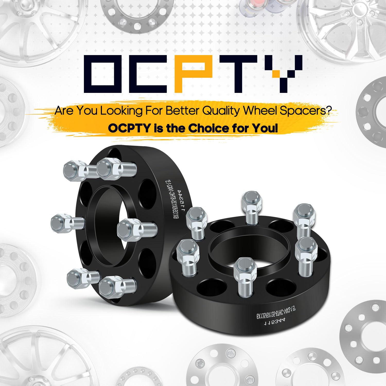 Ocpty 6X135 Wheel Spacers 1.5 Inch 6 Lug With 14X2.0 Threadsize 87Mm Hub Bore Fits 2004-2014 For F-150 2003-2016 For Navigator 2