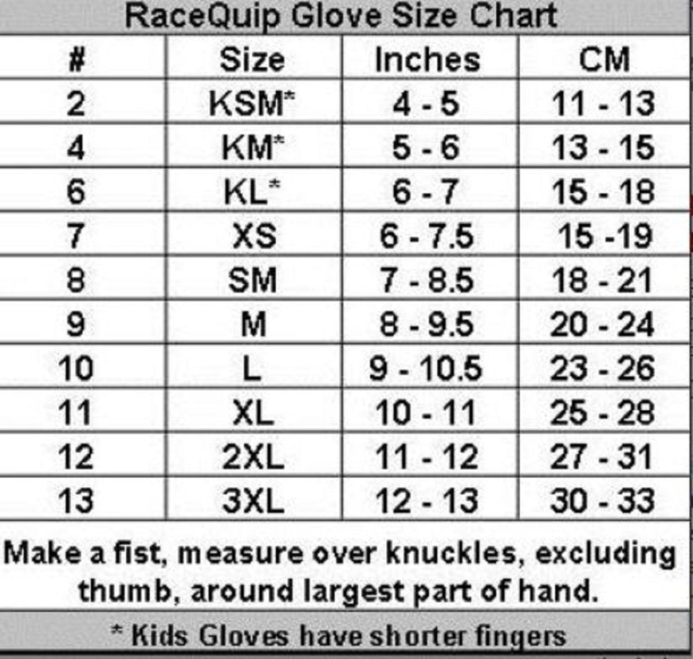 Racequip Race Gloves 351 Series 1 Layer Nomex Sfi 3.3/1 Certified Red Large 351015