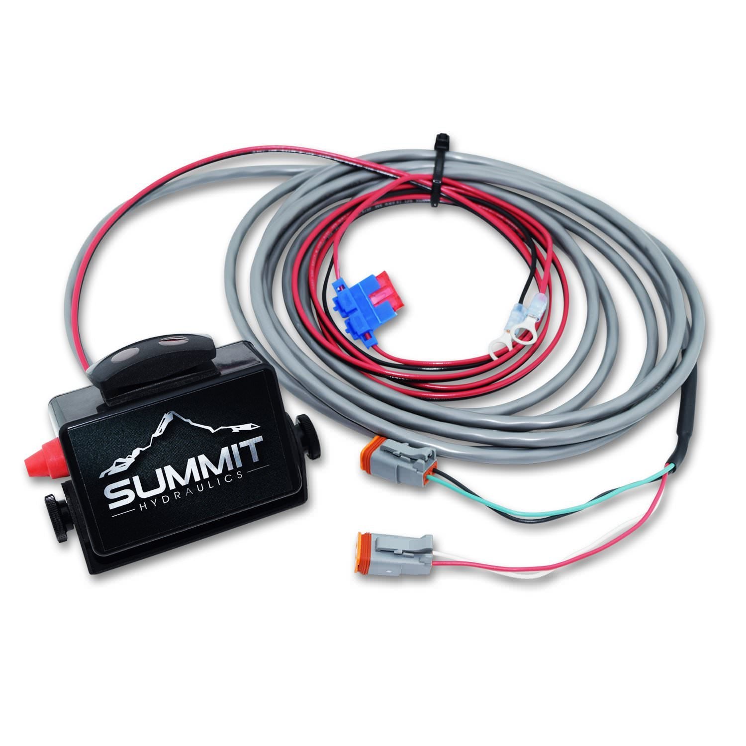 Summit Hydraulics Hydraulic Multiplier SCV Splitter Valve Kit HM2-08 with Couplers & Switch Box Control