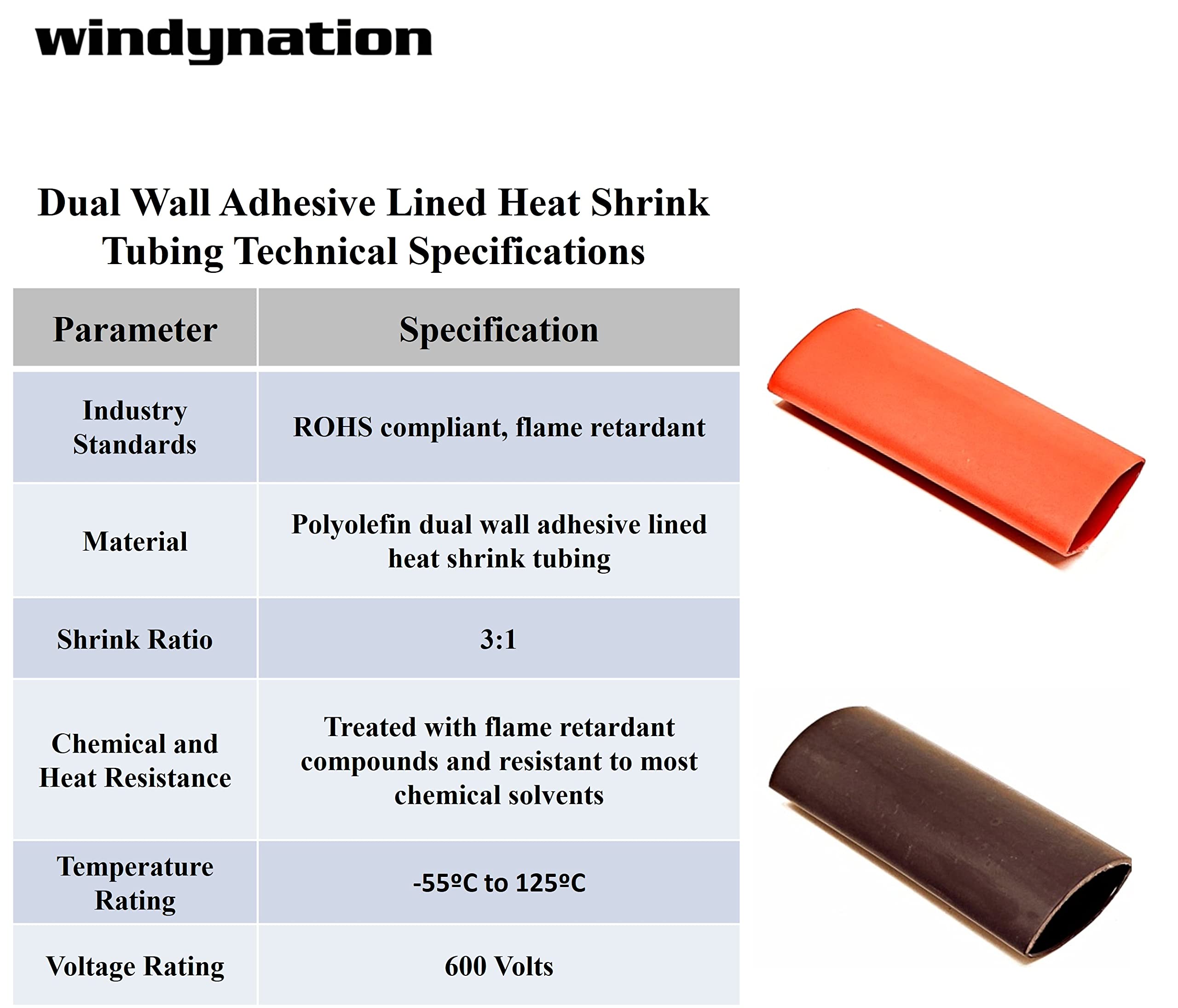 2 Gauge 3 Pairs Positive And Negative (+/-) Pure Copper Top Post Battery Cable Ends Terminal Connectors + Dual Wall Adhesive Hea