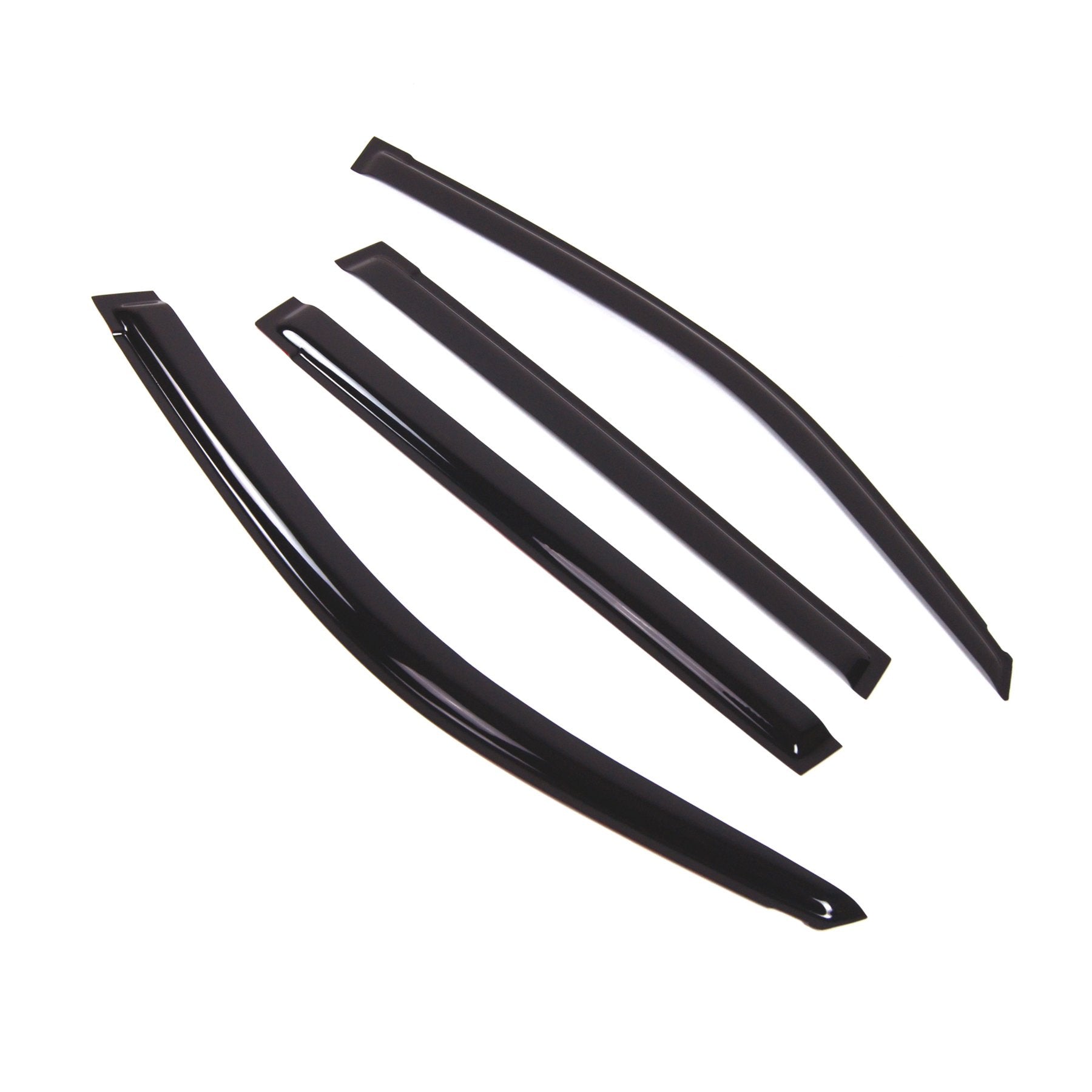 TuningPros Outside Mount Window Vent Visors Rain Guards Compatible with Lexus GX460 2010-2016 | Side Window Wind Deflectors Rain