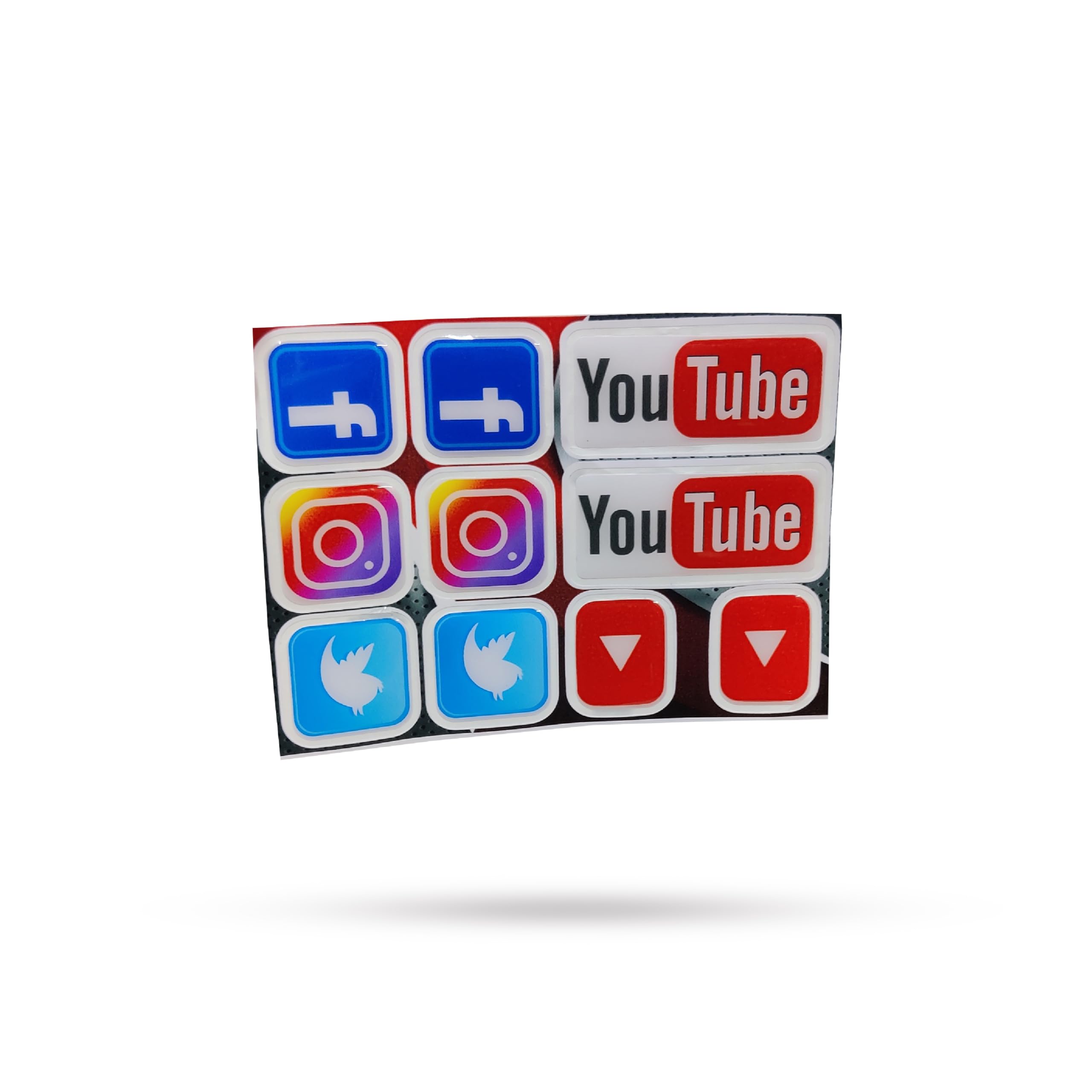 R.J.Von Social Media Sticker For All Bike Rider Decoration Accessories All Latest Prayer Flags Interior
