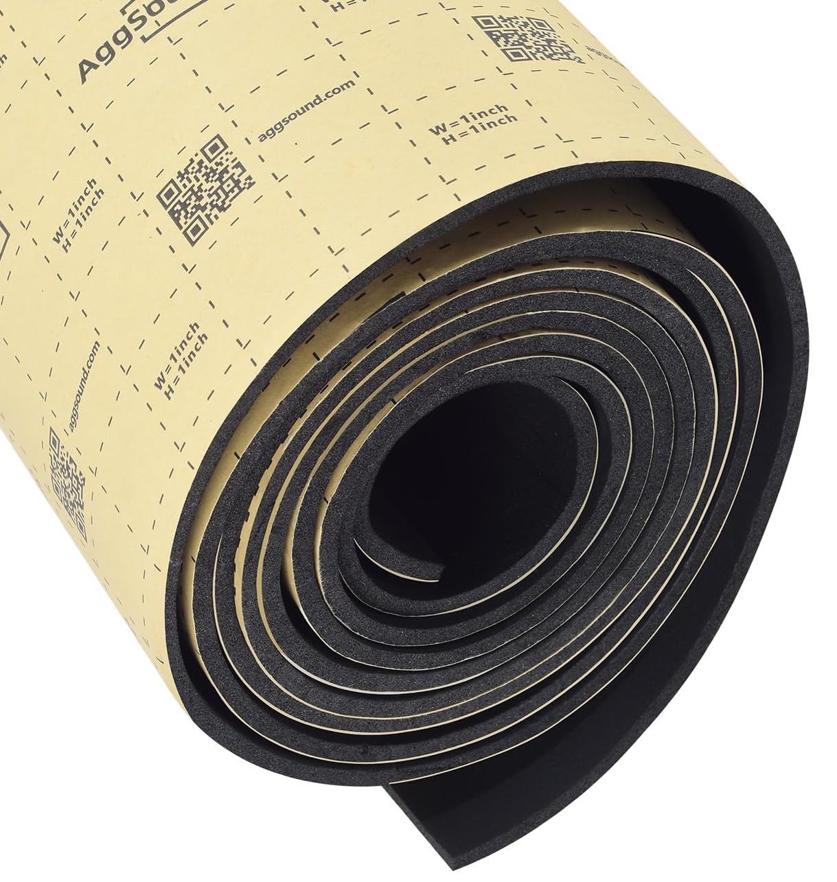 AggSound 157mil 6sqft Roll Pack Universal Sound Deadener for Cars Auto Sound Deadening Closed Cell Foam Noise Deadening Material
