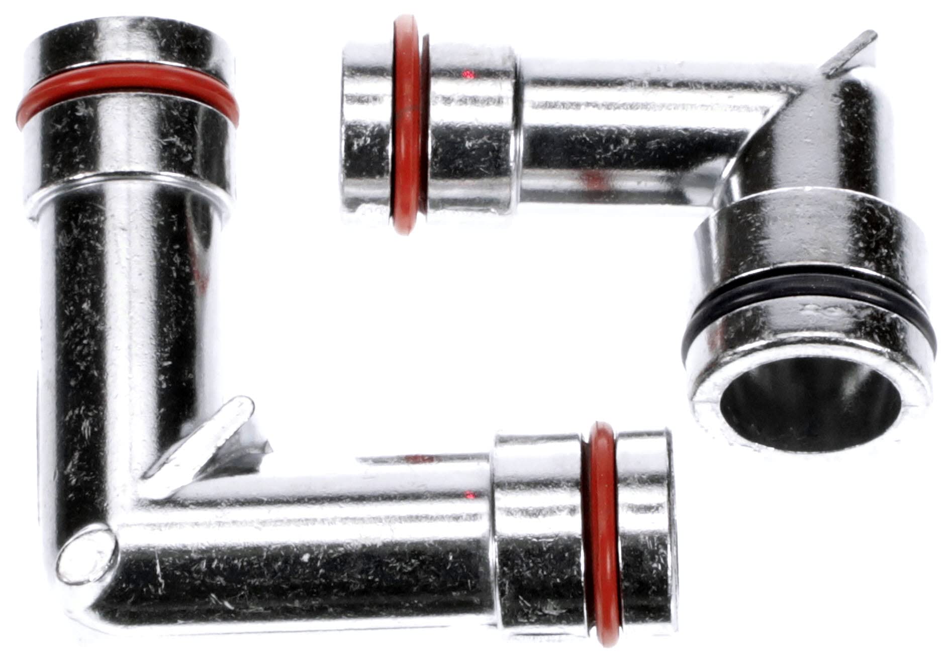 Dorman Heater Hose Fittings 2 Pack, Aluminum, Model 47065HP, Silver, Compatible with Select Models