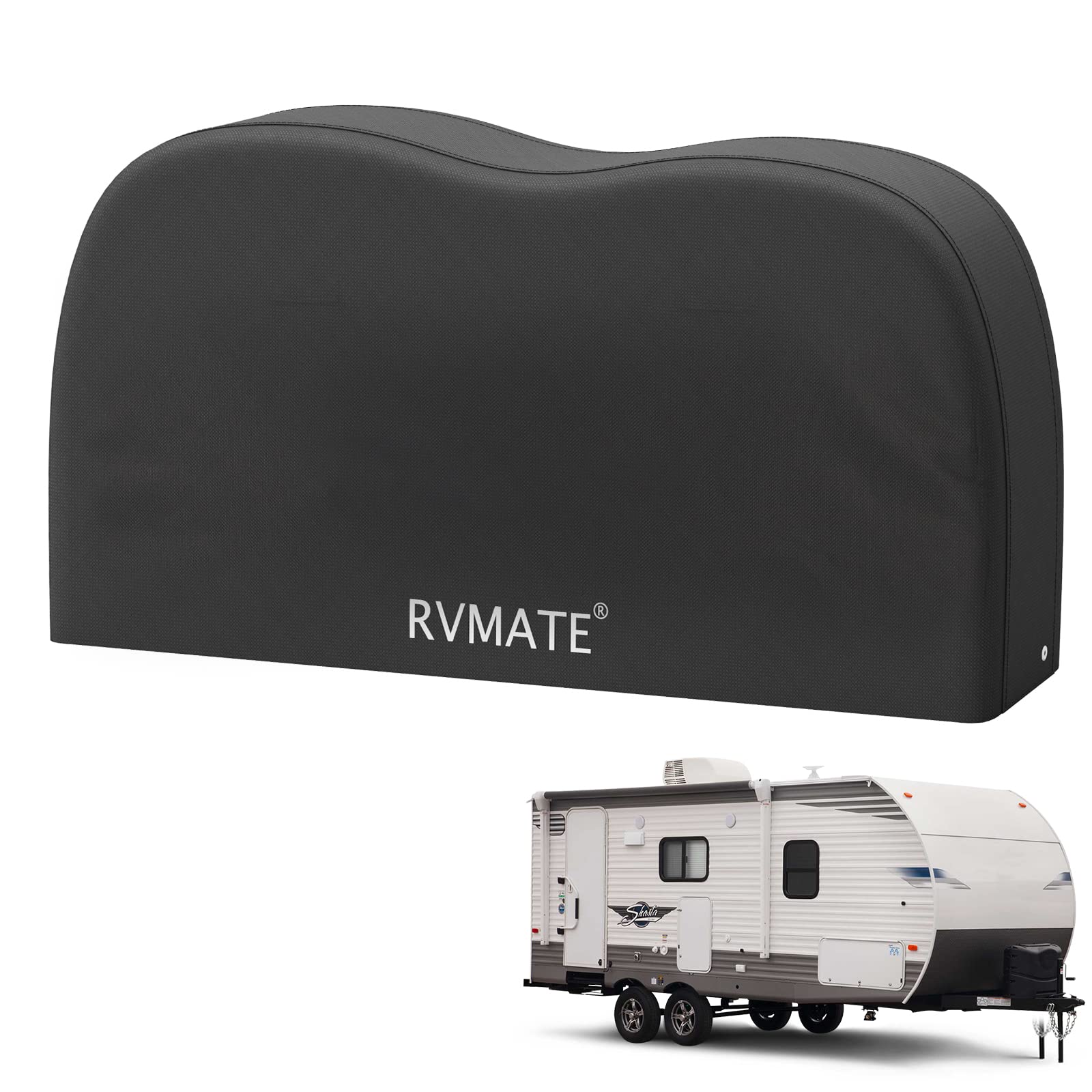 Rvmate Rv Tire Covers, Dual Axle Wheel Cover (1 Pack) Fits 27''-30'' Diameter Tires, Waterproof Anti-Uv 600D Oxford Black Dual T