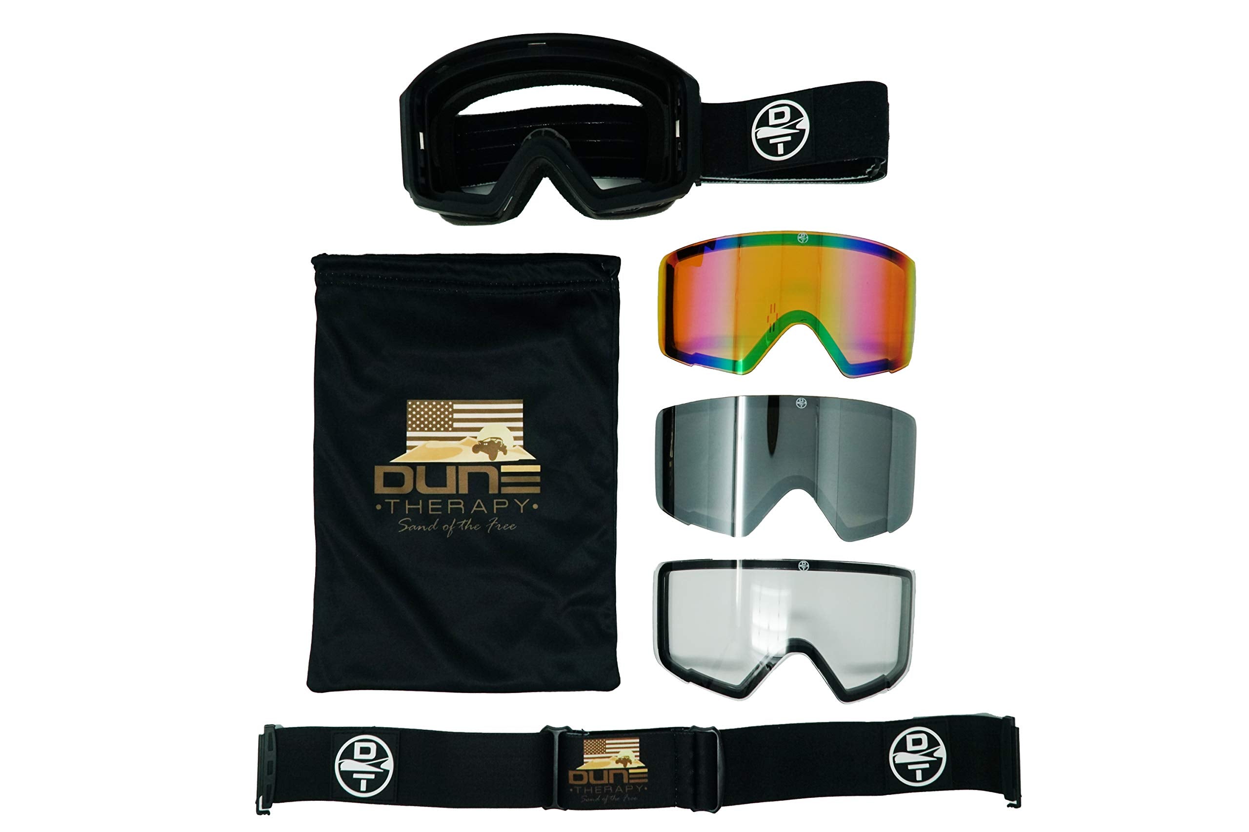 Dune Therapy Mx Goggles Moto Atv Utv Sxs Sand Dirt Dust Eye Protection