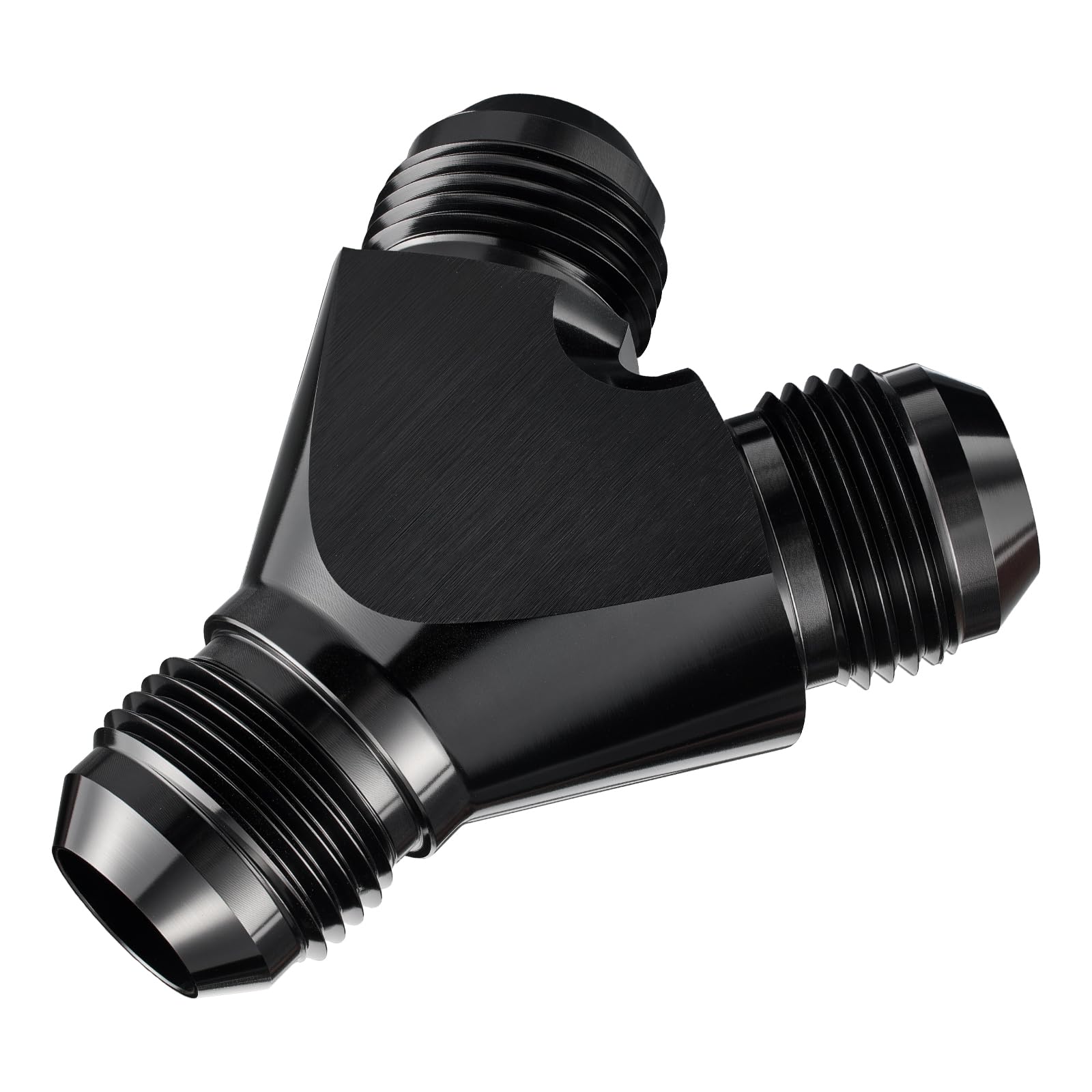 EVIL ENERGY 12AN Y Block Flare Fitting Adapter Union Splitter Black