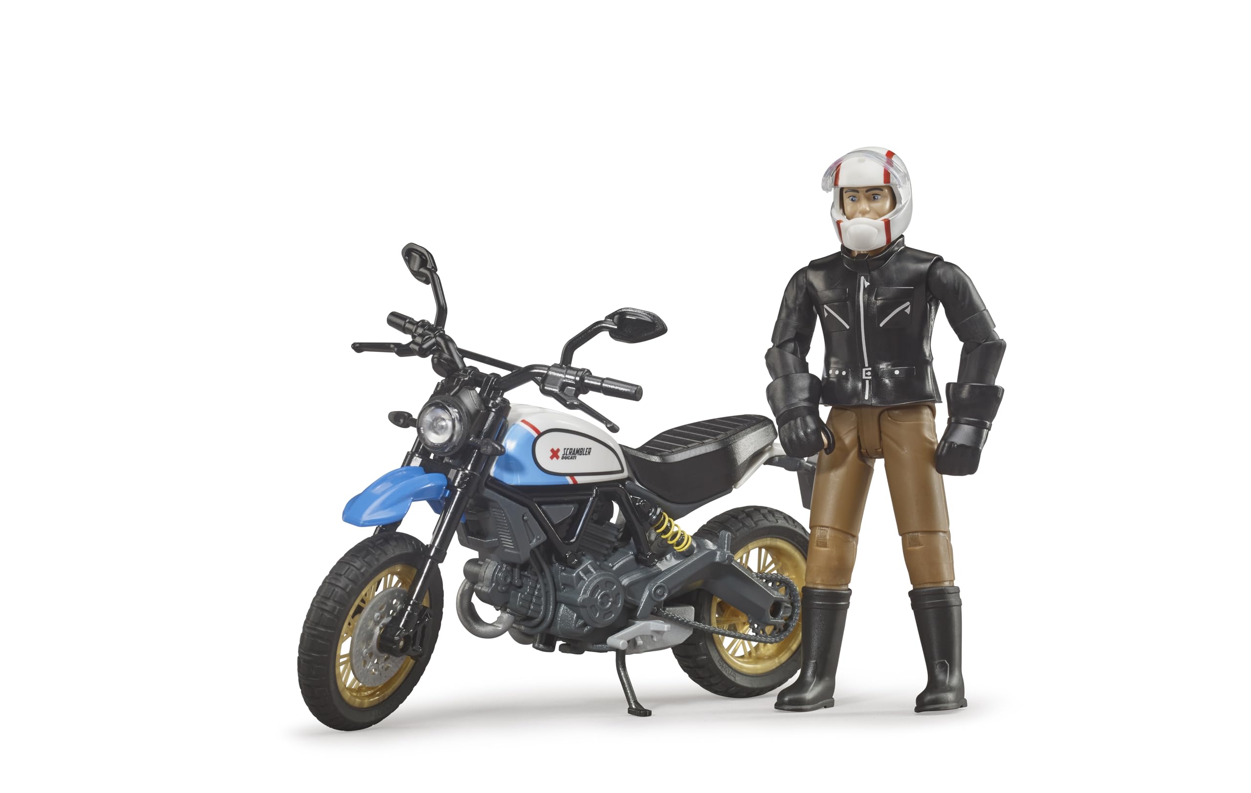 Bruder Scrambler Ducati Desert Sled Toy - Multicolour, Plastic, Model 63051