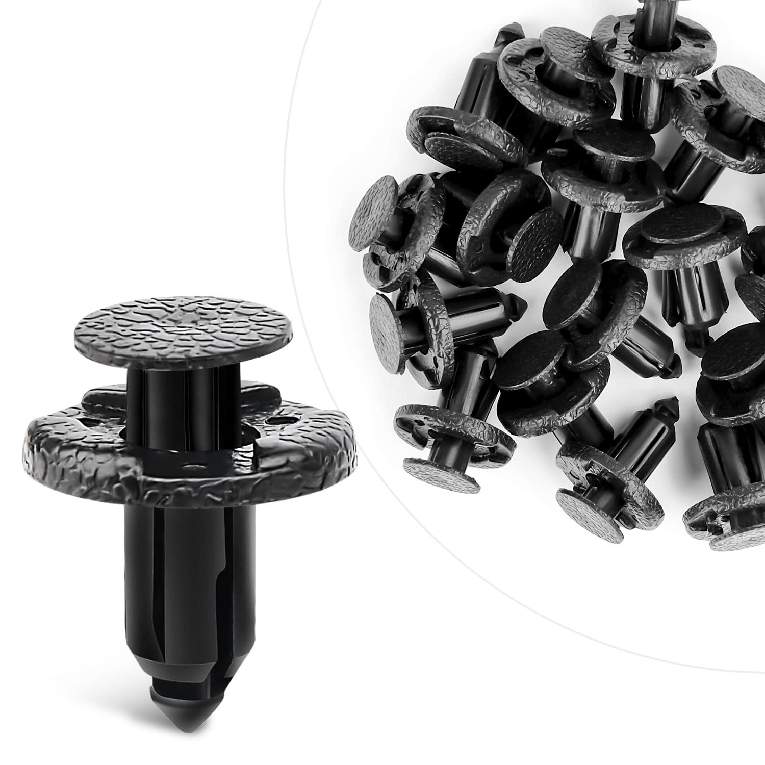 Gooacc Bumper & Radiator Support Clip Automotive Furniture Assembly Expansion Screws Kit Auto Body Clips 8Mm - 40Pcs