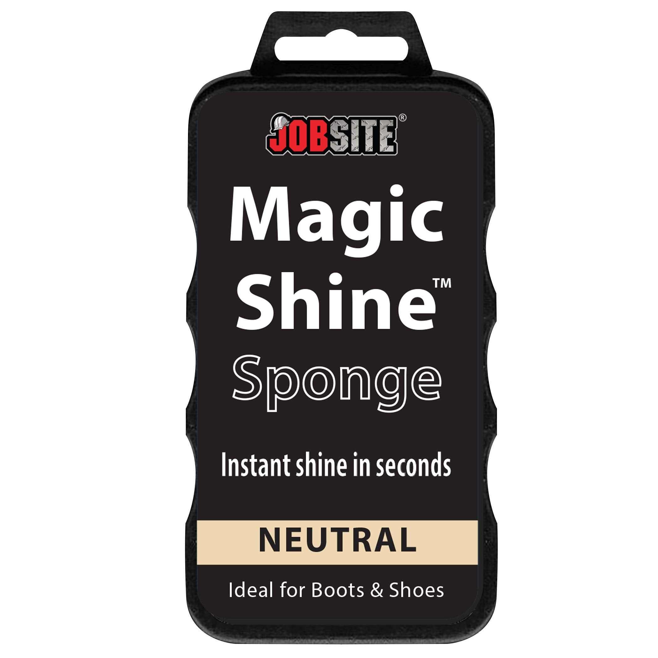 Jobsite Instant Express Leather Boot & Shoe Shine Sponge - Neutral
