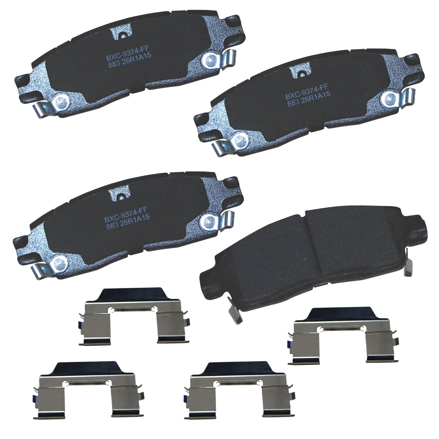 Bendix Premium Sbc883 Ceramic Rear Brake Pads For Select Models Buick Enclave,Rainier,Cadillac Xts,Chevrolet Ssr,Trailblazer,Tra