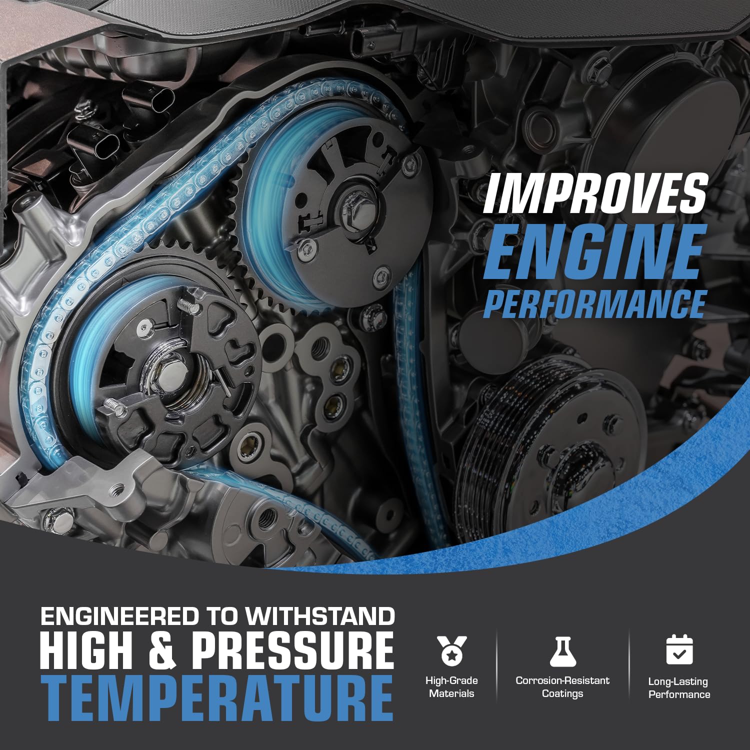 Auto Parts Prodigy Timing Chain Kit with VVT for 2.8L 3.0L 3.6L Chevy Equinox, Malibu, Traverse, GMC, Cadillac, Buick