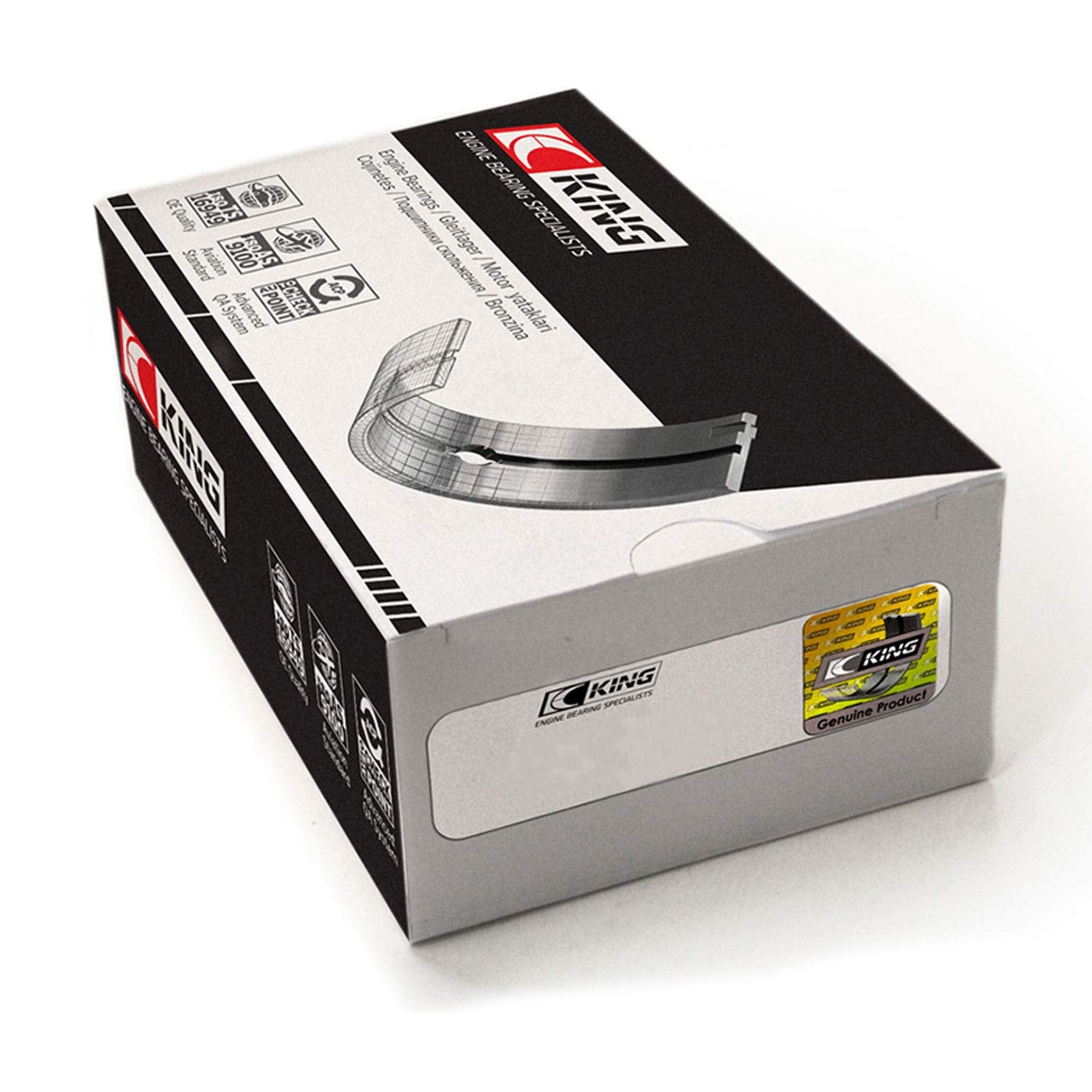 KING CR814SI Connecting Rod Bearings for FORD 351ci 5.8L 16v - Set of 8 Pairs, Standard Size