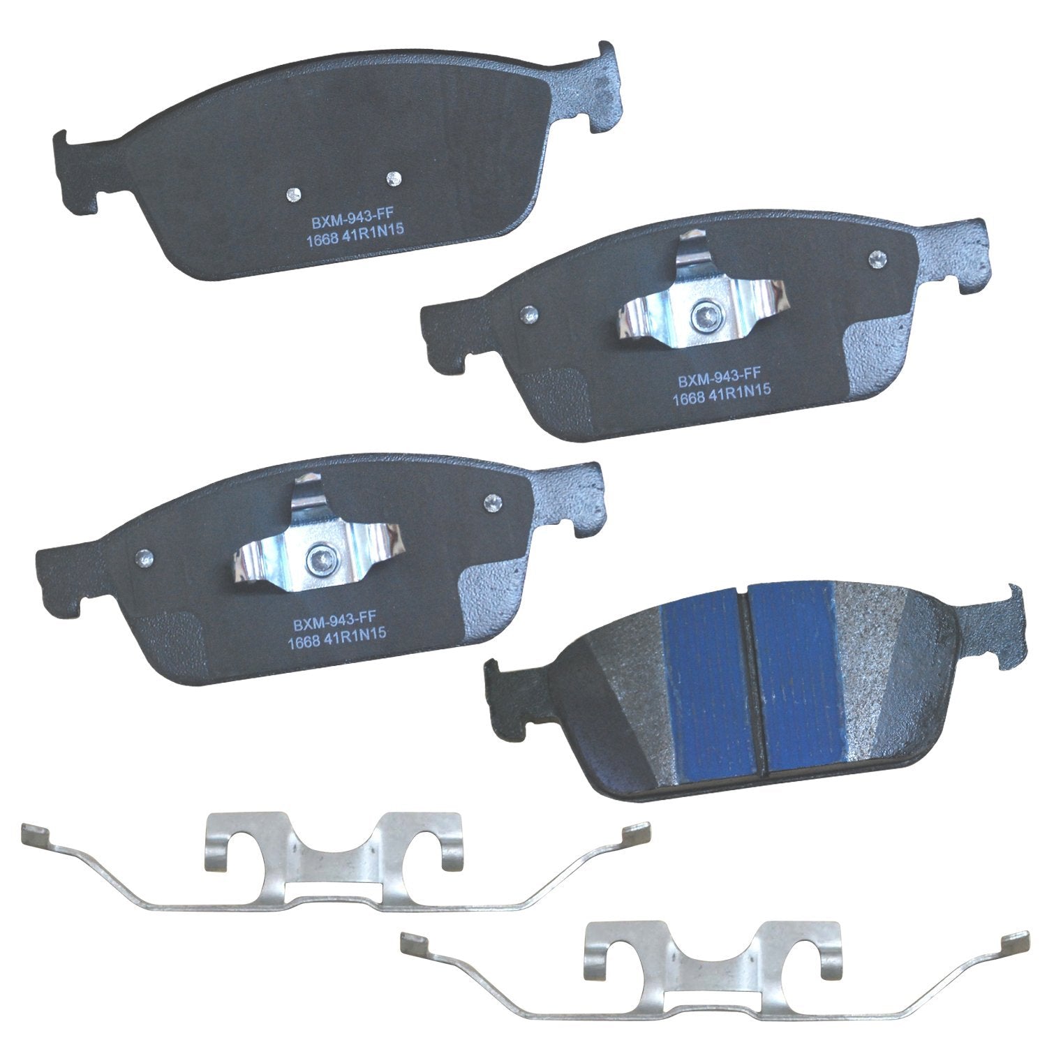 Bendix Premium Sbm1668 Semi-Metallic Front Brake Pads For Ford Focus 2018-2013, Lincoln Mkc 2019-2015