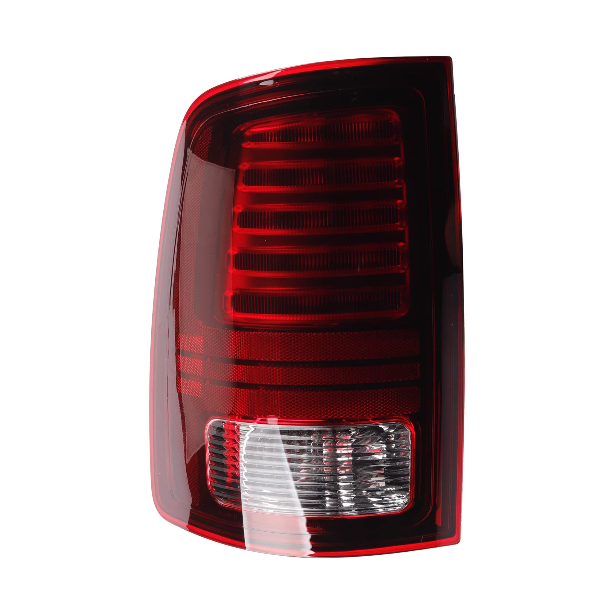 Dasbecan Tail Lights Assembly Driver Side Red Lens Black Interior Compatible With Dodge Ram 1500 2013-2018 Ram 1500 Classic Warl