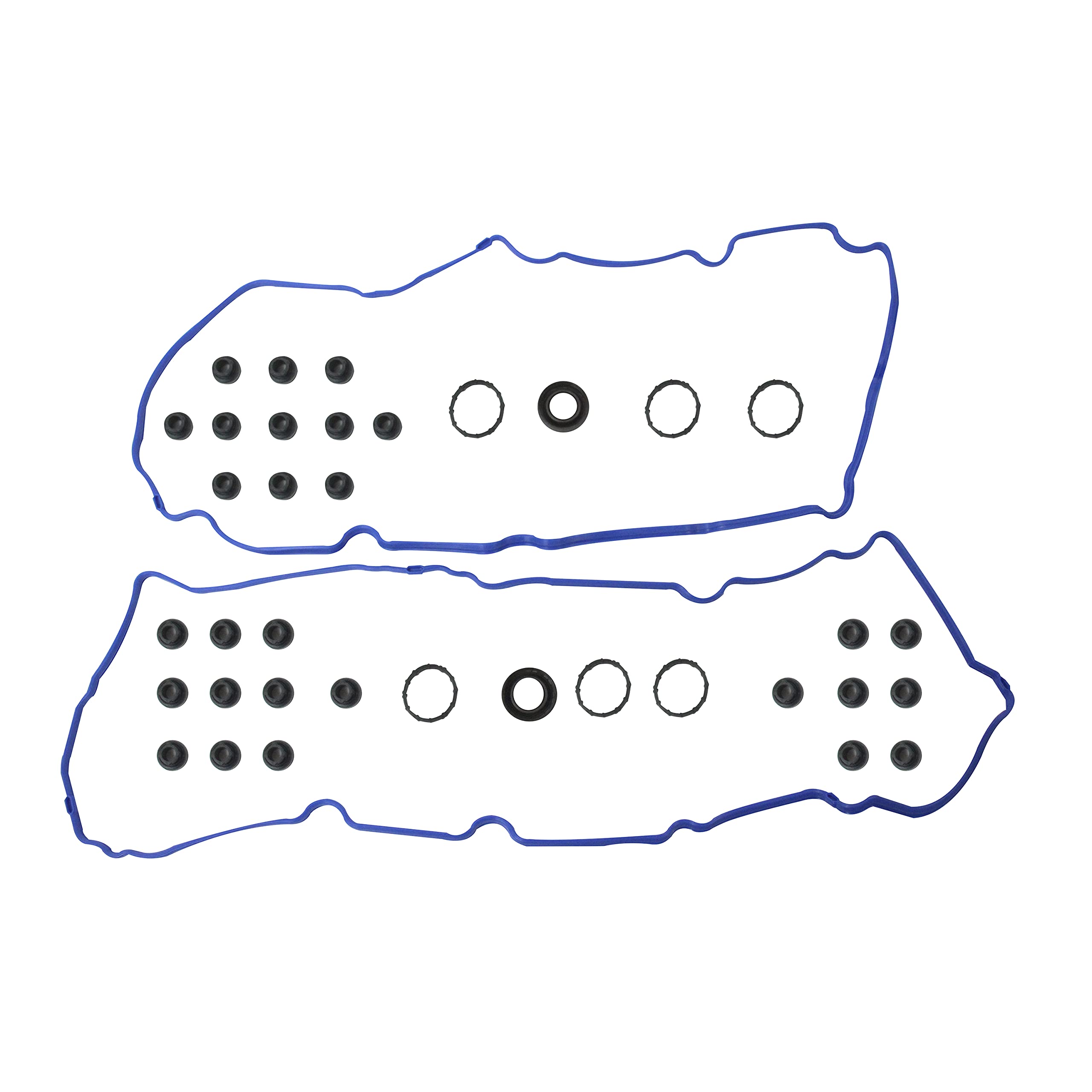 DNJ VC4212G Valve Cover Gasket with Grommets for 09-12 Ford, Mazda, Mercury Escape, Fusion, Tribute, Mariner, Milan 3.0L V6 DOHC