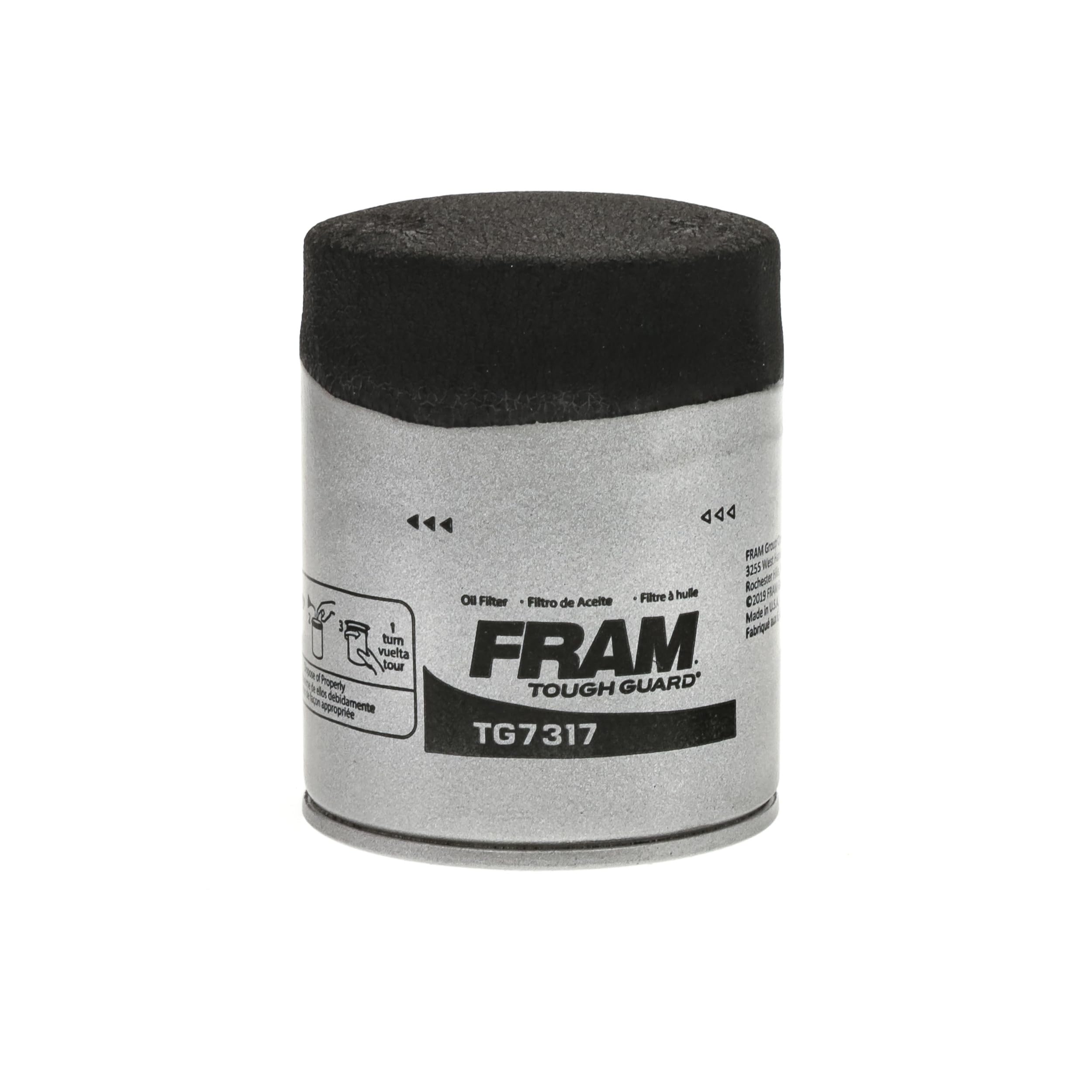 Fram Tough Guard Replacement Oil Filter Tg8081, Designed For Interval Full-Flow Changes Lasting Up To 15K Miles