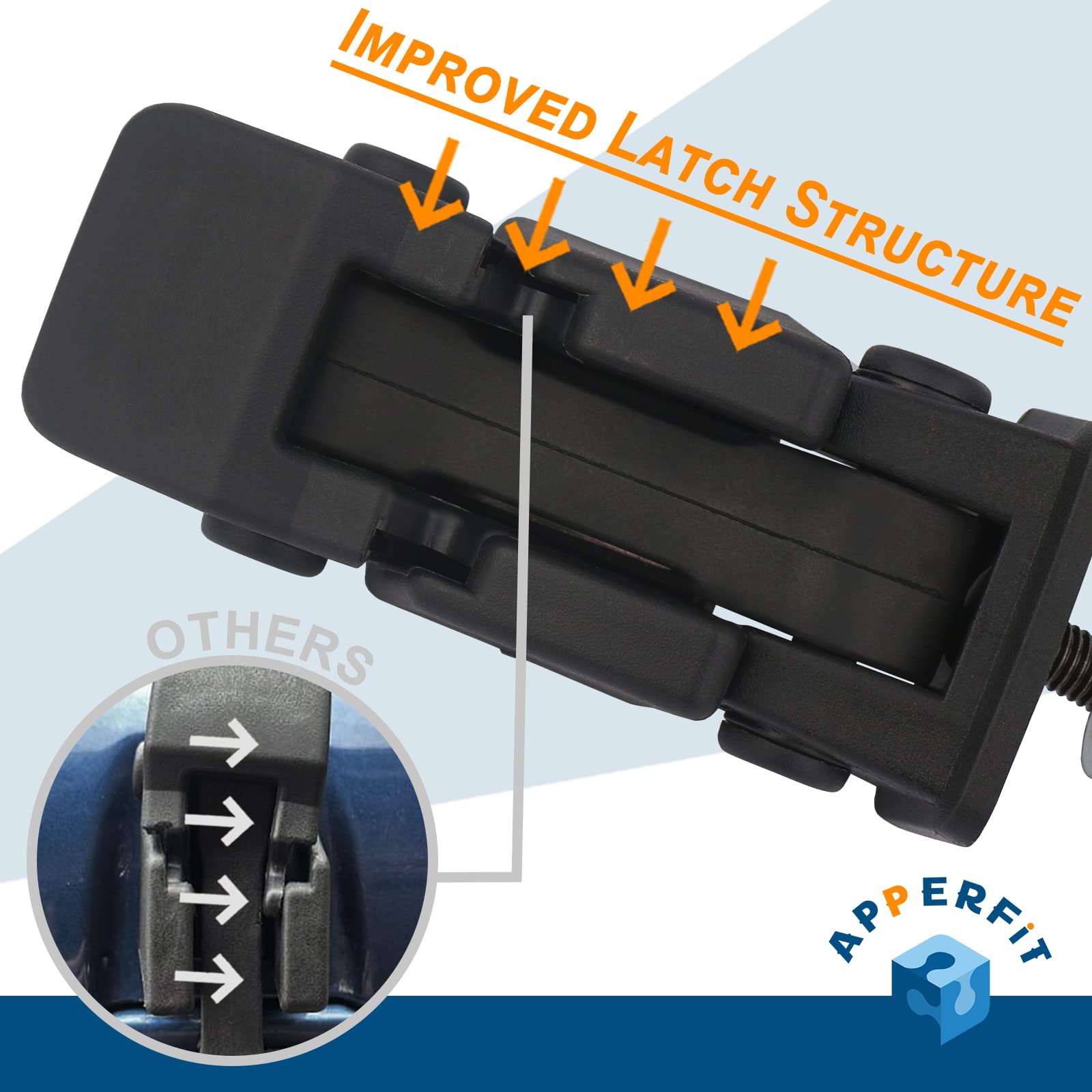 Apperfit Hood Latch Catch W/Bracket Compatible With Jeep Wrangler Tj 1997 1998 1999 2000 2001 2002 2003 2004 2005 2006