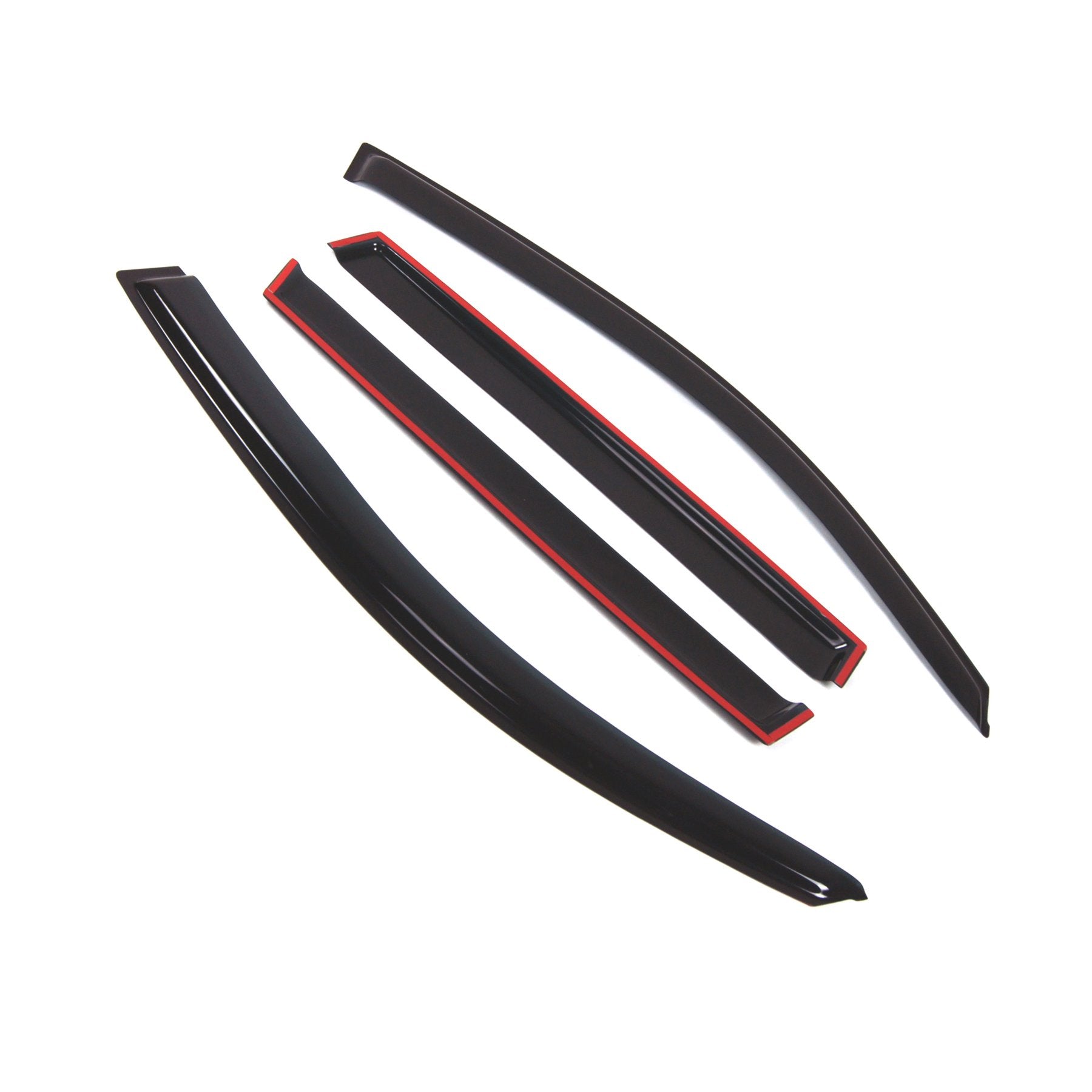 Tuningpros Outside Mount Window Vent Visors Rain Guards Compatible With Toyota Rav4 2006-2012 | Side Window Wind Deflectors Rain