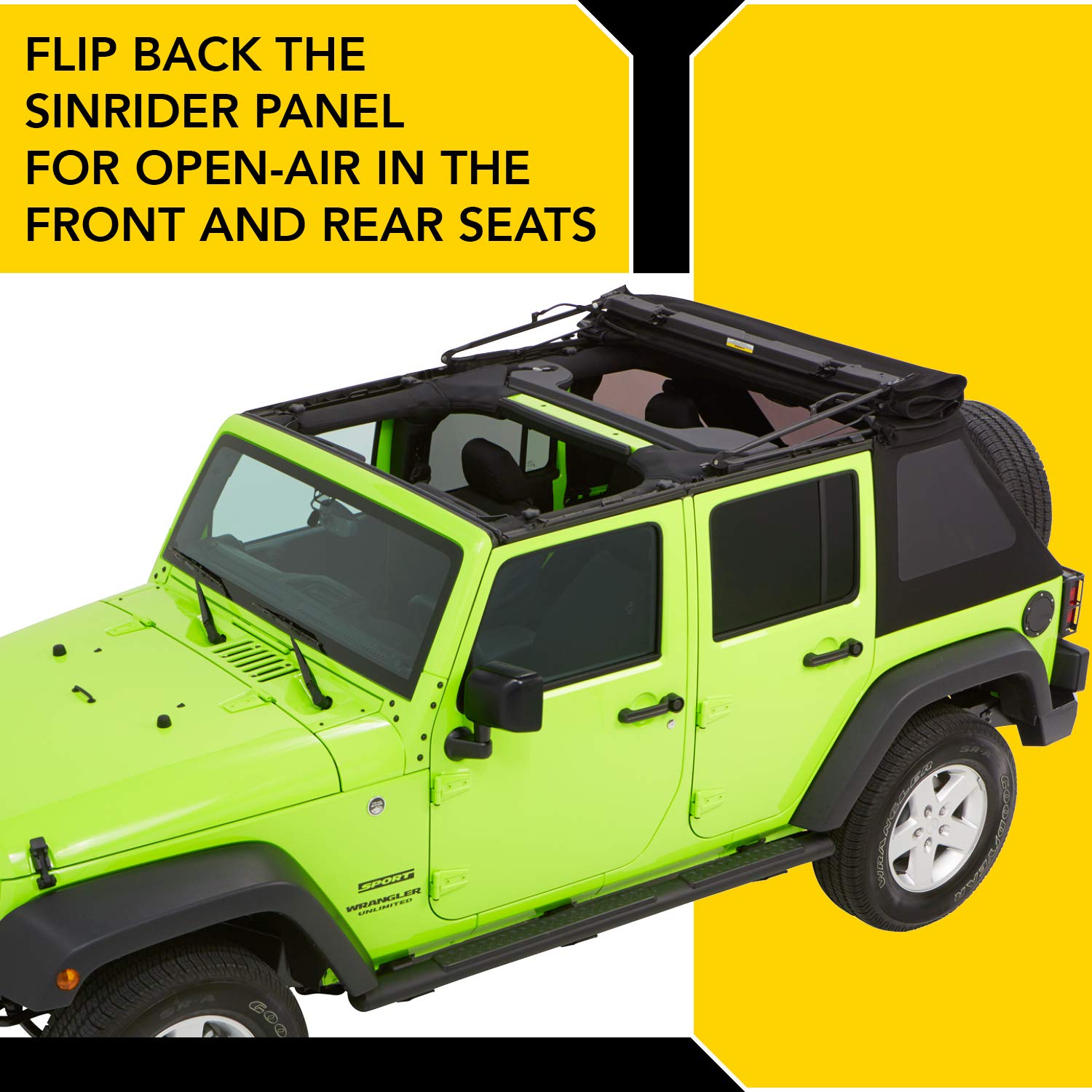 Bestop 54923-35 Black Diamond Trektop Nx Glide Convertible Soft Top 4-Door