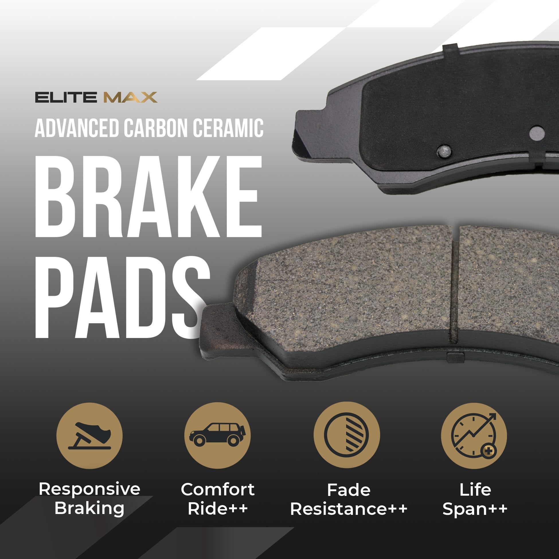 Max Advanced Brakes Front Brake Kit Compatible With 2005-2009 2010 2011 Dodge Dakota Compatible With Mitsubishi Raider Replaceme