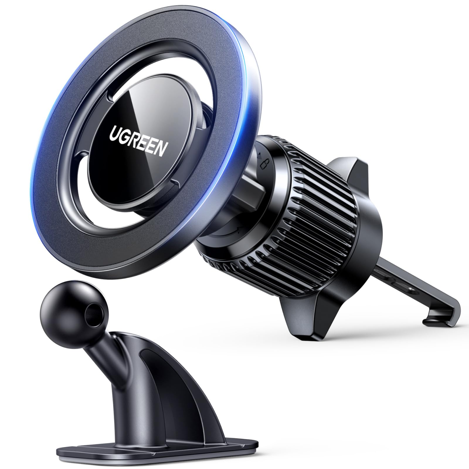 UGREEN 2in1 Magsafe Car Mount, Phone Holder for Cars Air Vent Dashboard